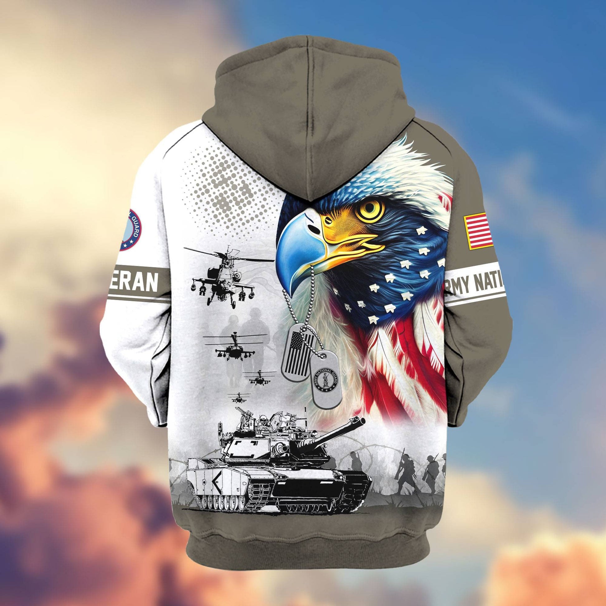 Premium US Veterans Zip Hoodie APHN260913, Gifts For US Veterans, Gifts For Veterans Day