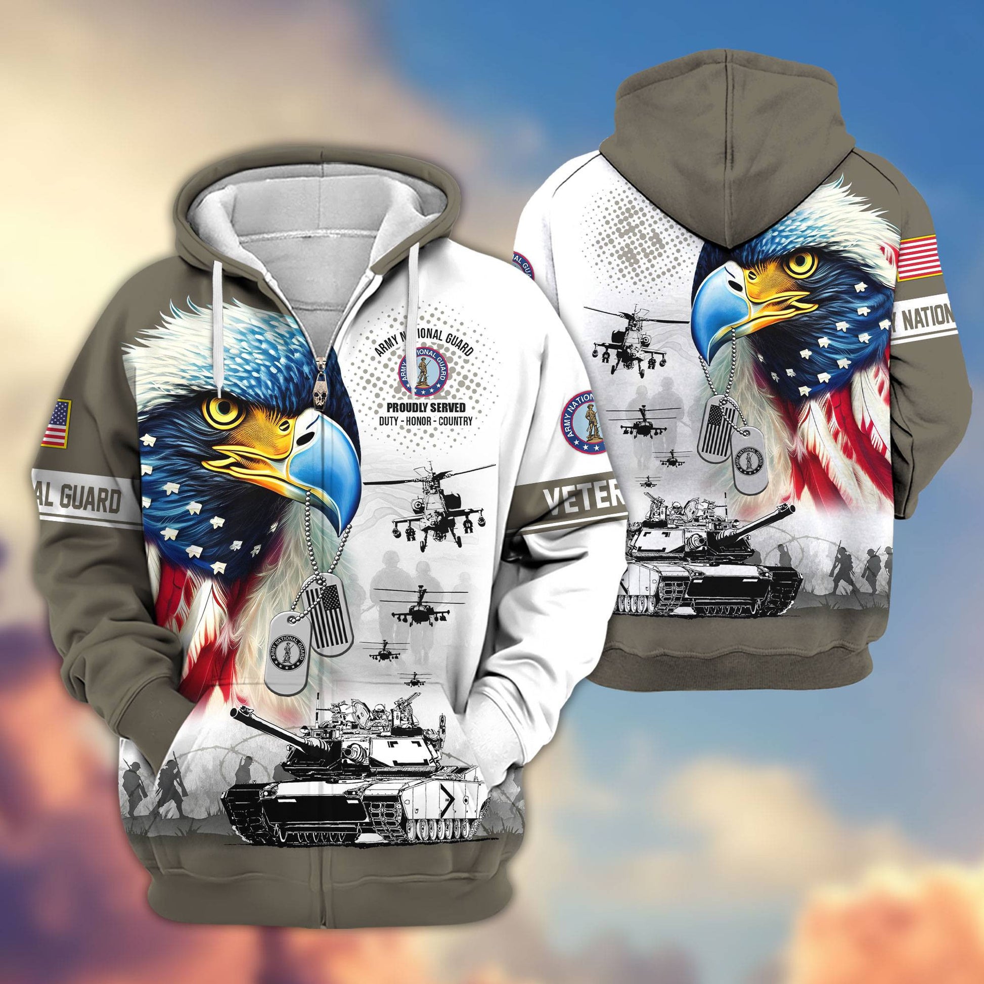 Premium US Veterans Zip Hoodie APHN260913, Gifts For US Veterans, Gifts For Veterans Day