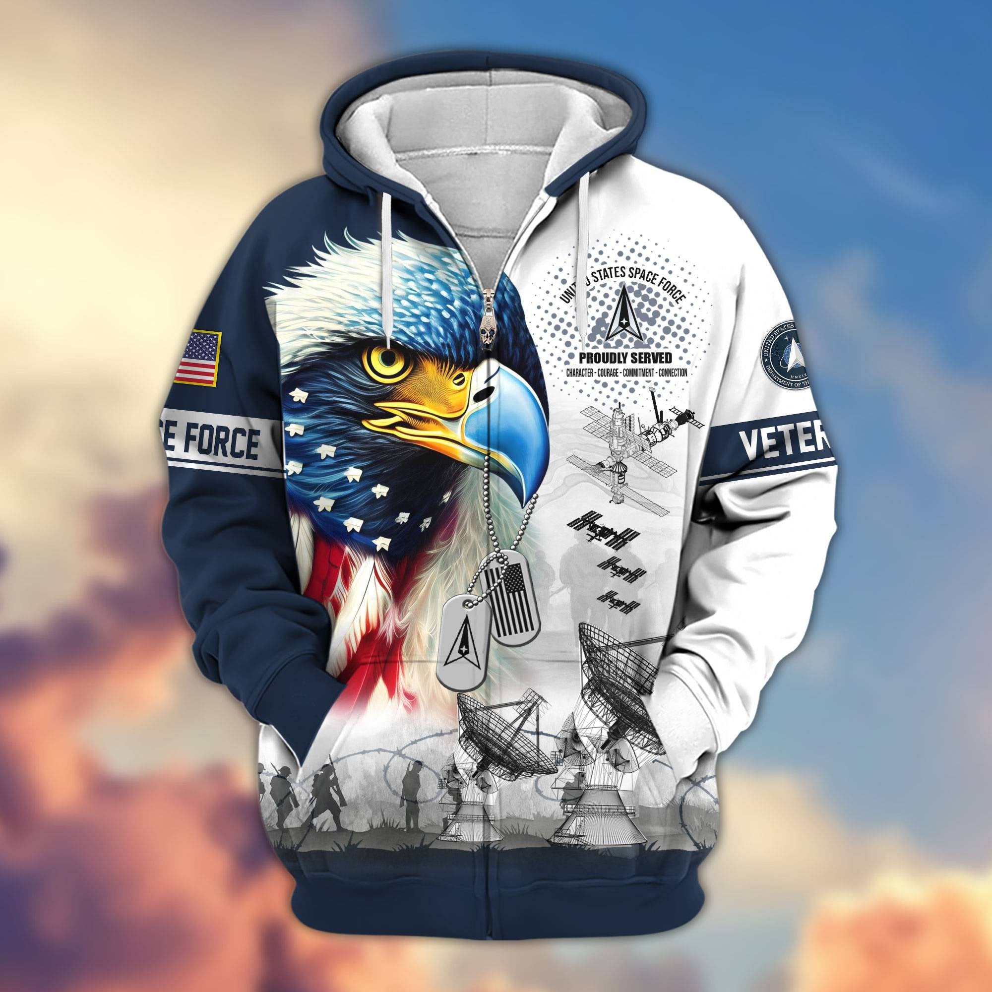 Premium US Veterans Zip Hoodie APHN260913, Gifts For US Veterans, Gifts For Veterans Day