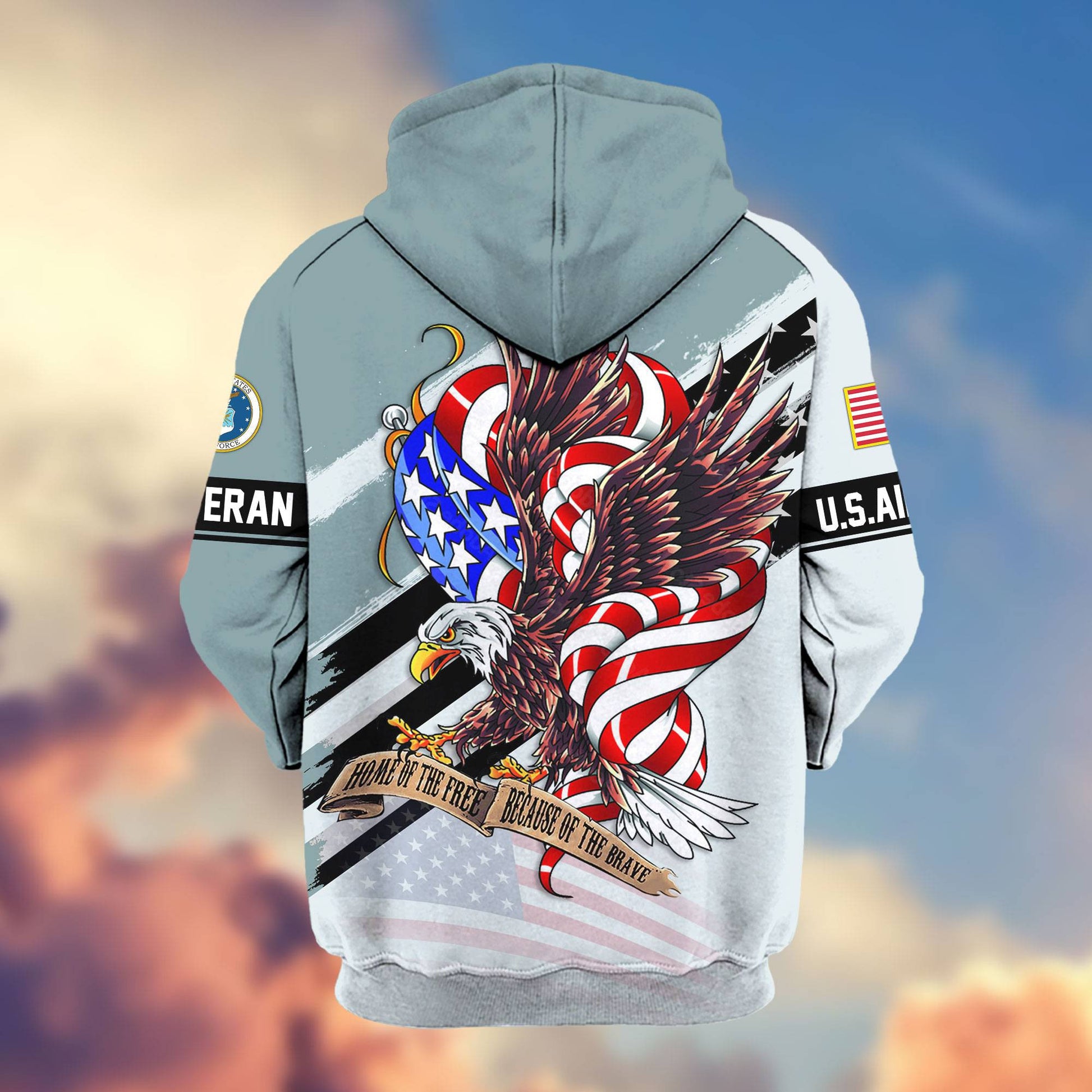 Premium US Veterans Zip Hoodie APHN300911, Gifts For US Veterans, Gifts For Veterans Day