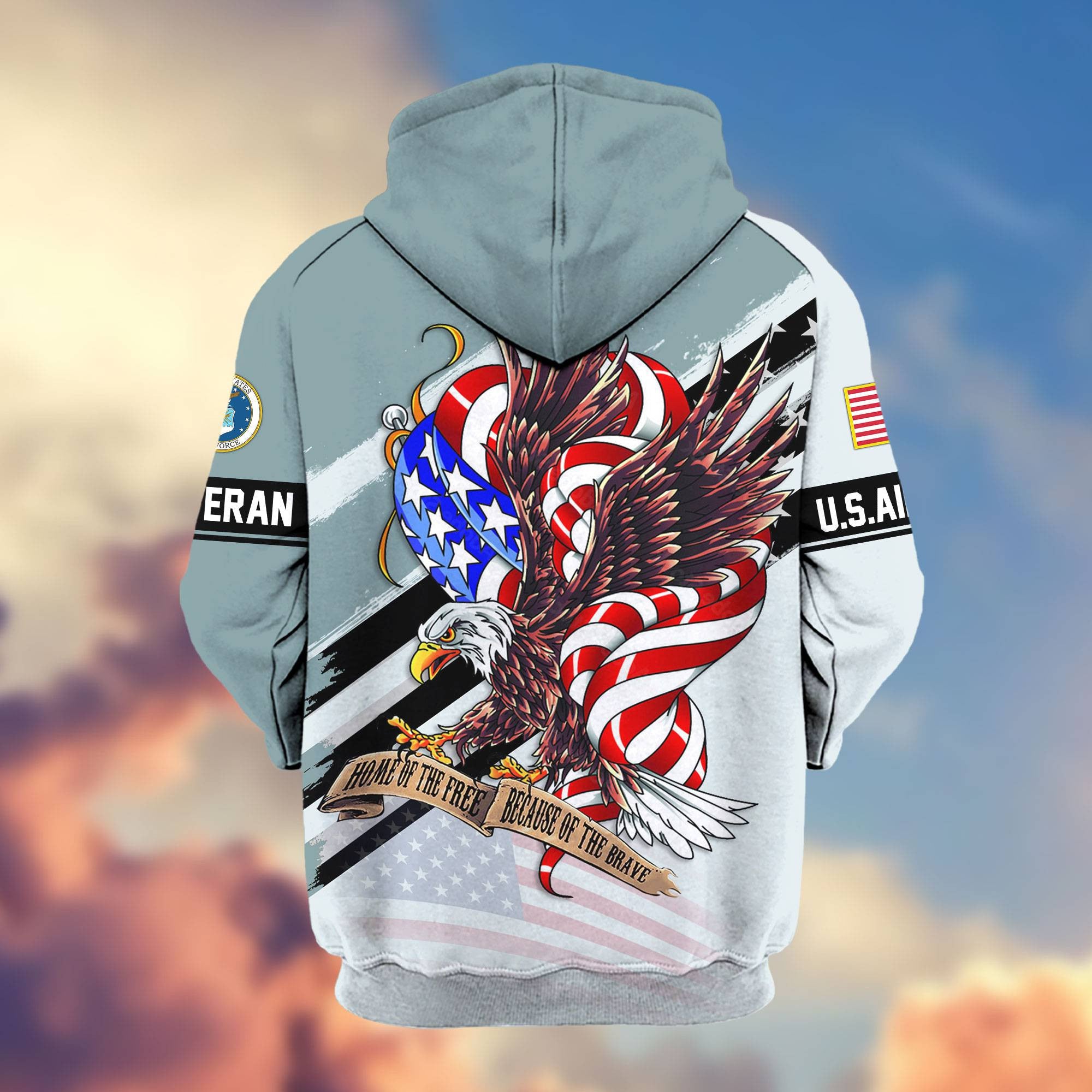 Premium US Veterans Zip Hoodie APHN300911, Gifts For US Veterans, Gifts For Veterans Day