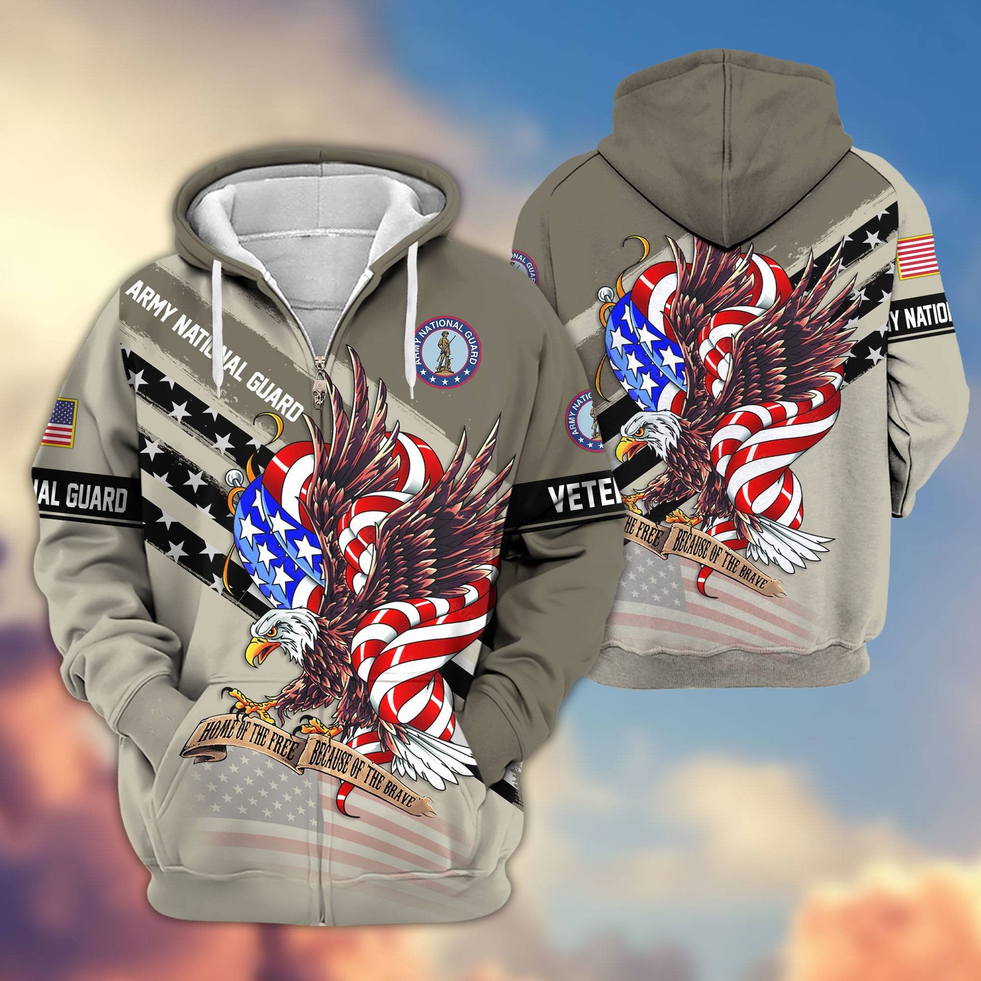 Premium US Veterans Zip Hoodie APHN300911, Gifts For US Veterans, Gifts For Veterans Day