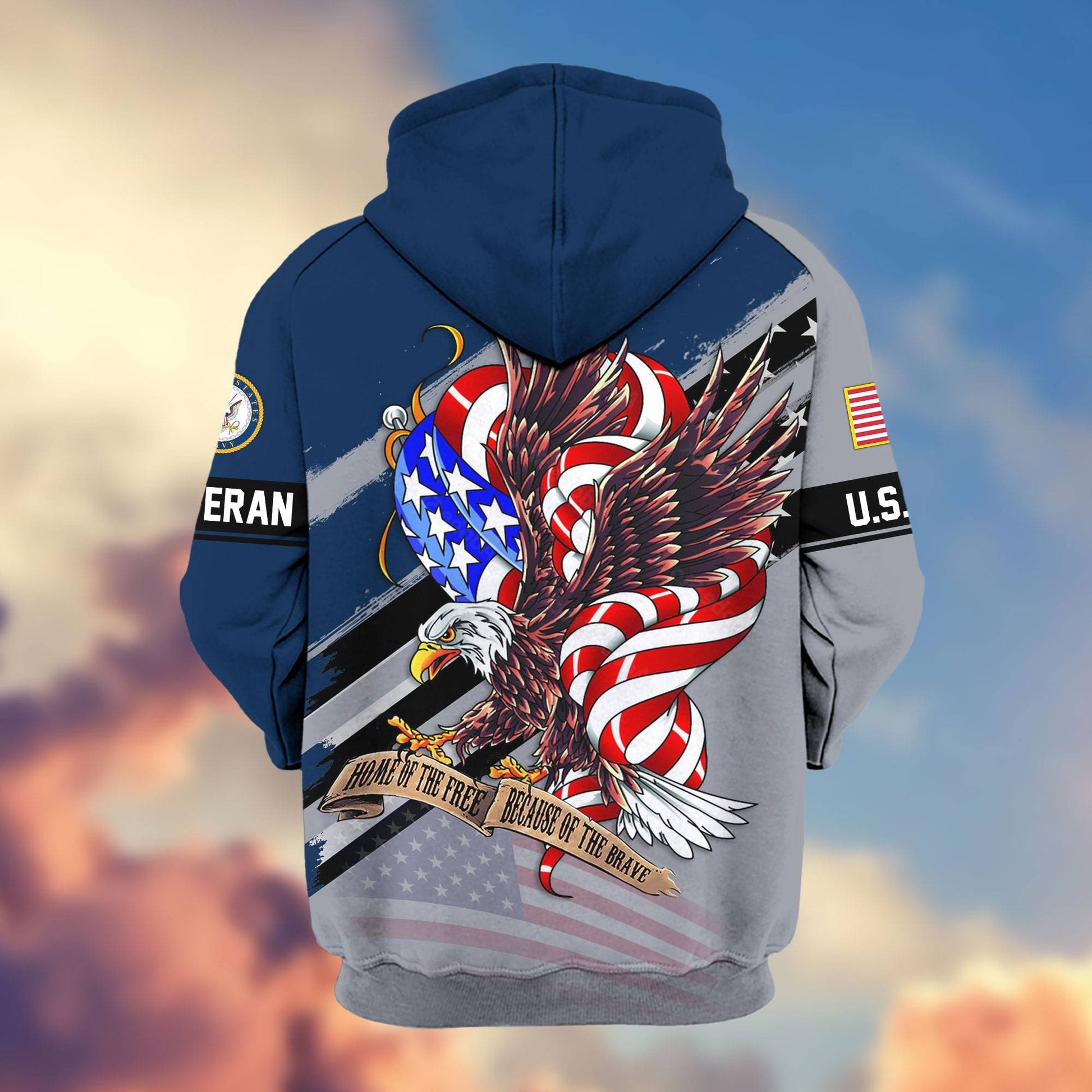 Premium US Veterans Zip Hoodie APHN300911, Gifts For US Veterans, Gifts For Veterans Day