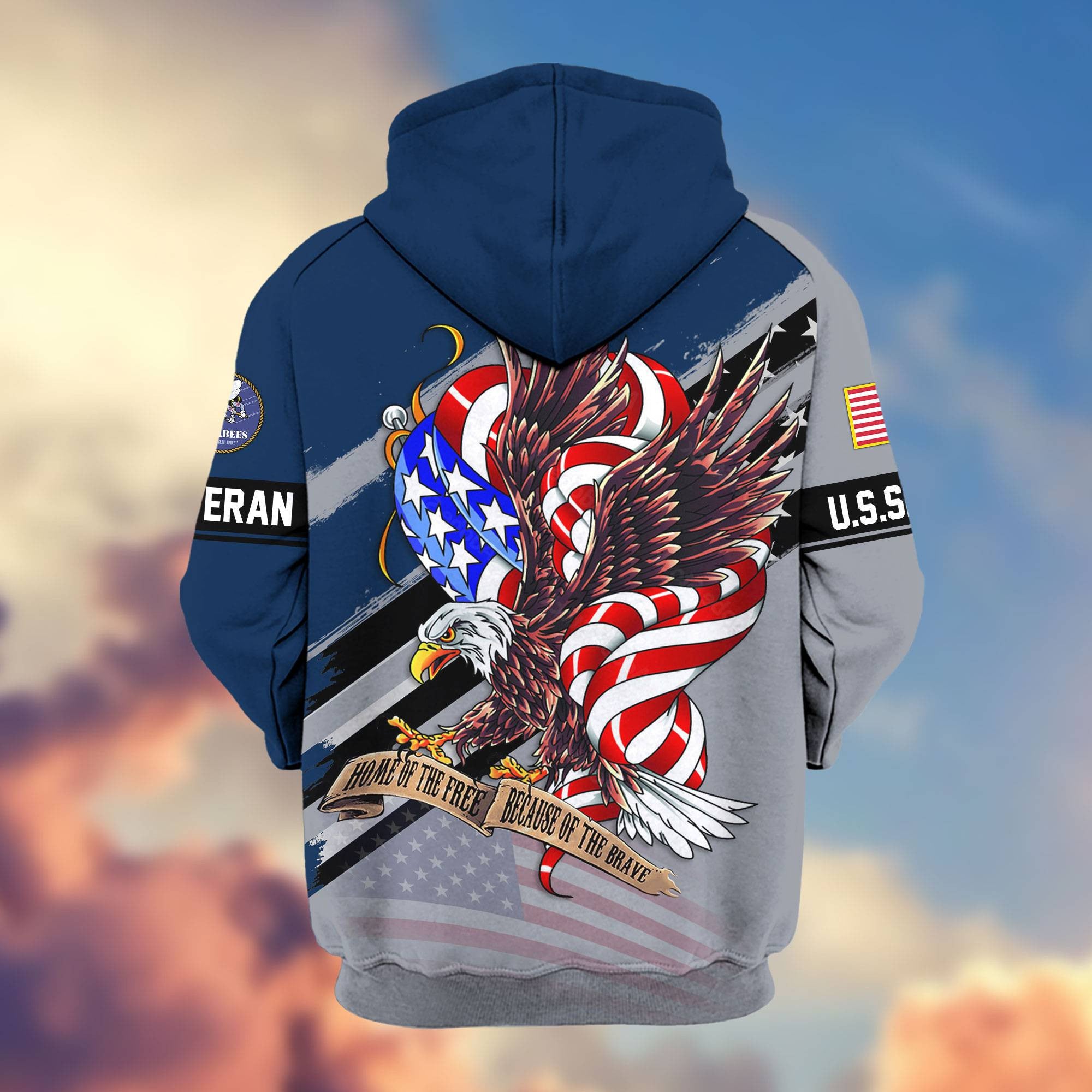 Premium US Veterans Zip Hoodie APHN300911, Gifts For US Veterans, Gifts For Veterans Day