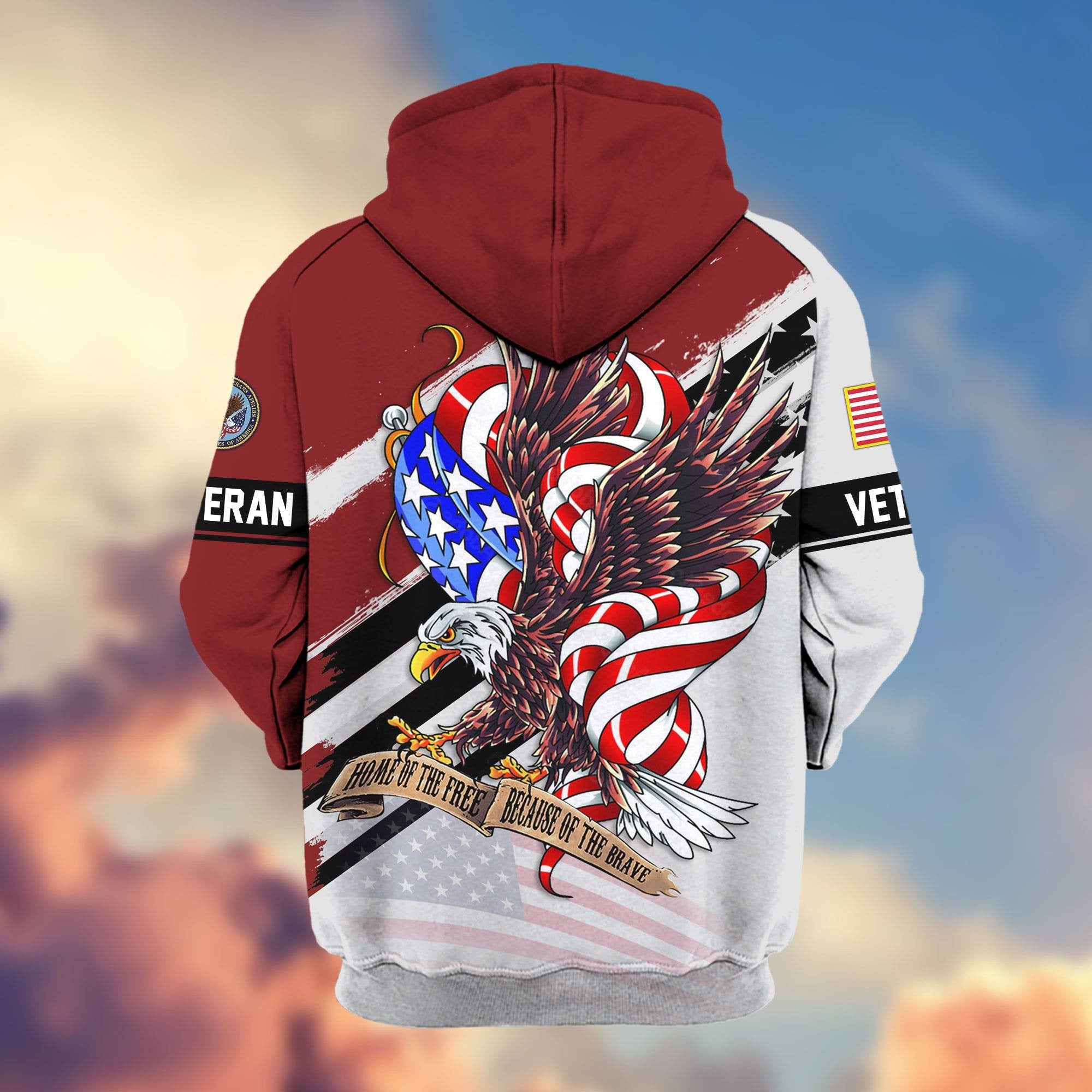 Premium US Veterans Zip Hoodie APHN300911, Gifts For US Veterans, Gifts For Veterans Day