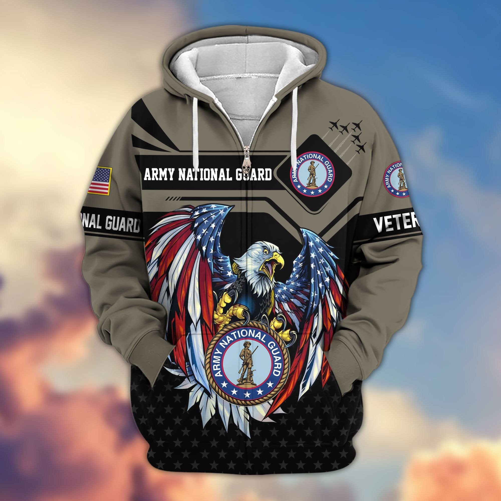Premium US Veterans Zip Hoodie APHN011011, Gifts For US Veterans, Gifts For Veterans Day