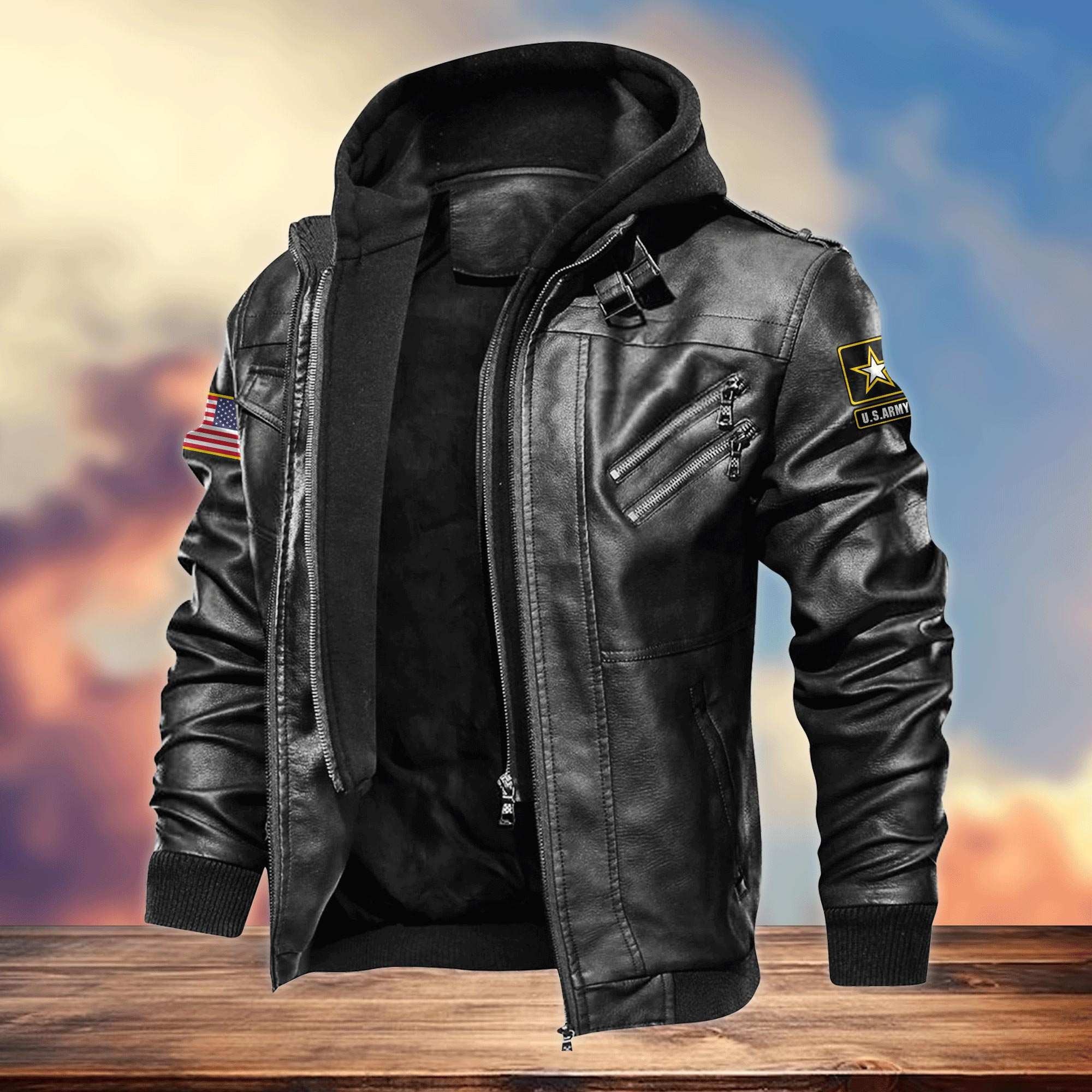 Premium My Time In Uniform Is Over But Being A Veteran Never Ends US Veterans Leather Jacket APHN031011, Gifts For US Veterans