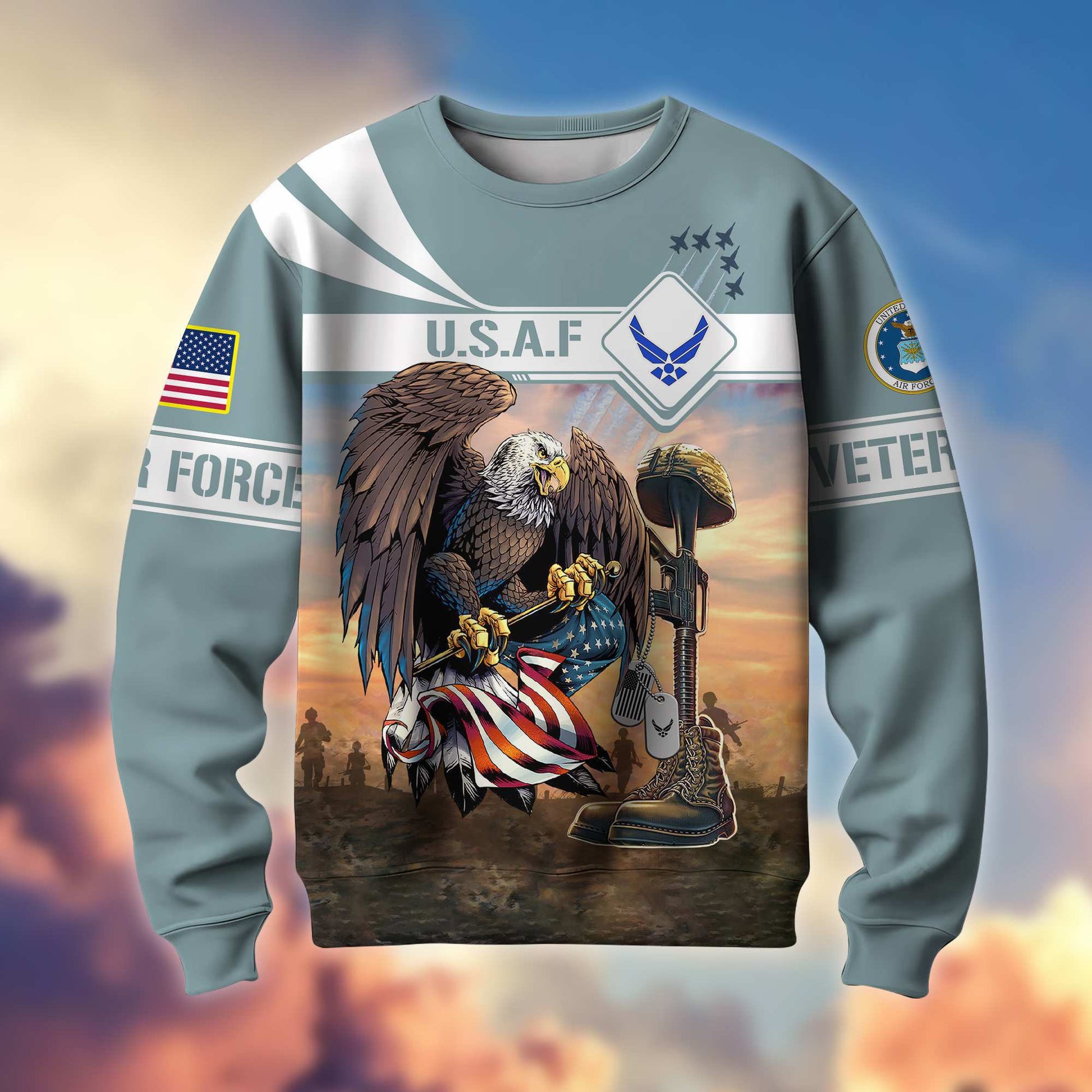 Premium US Veterans Sweatshirt BPVC071013, Gifts For US Veterans