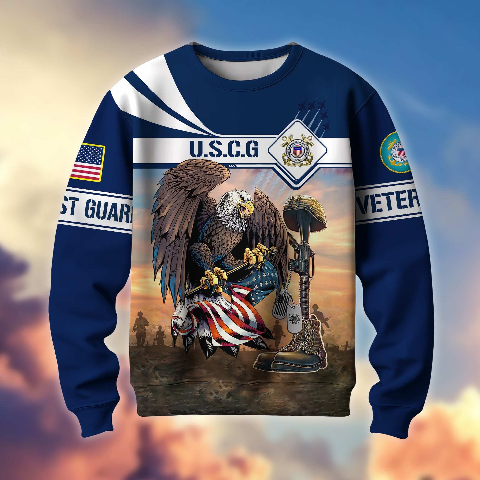 Premium US Veterans Sweatshirt BPVC071013, Gifts For US Veterans