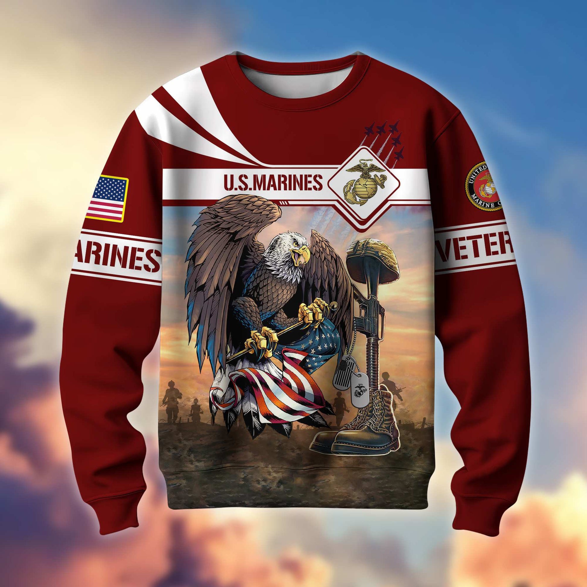 Premium US Veterans Sweatshirt BPVC071013, Gifts For US Veterans