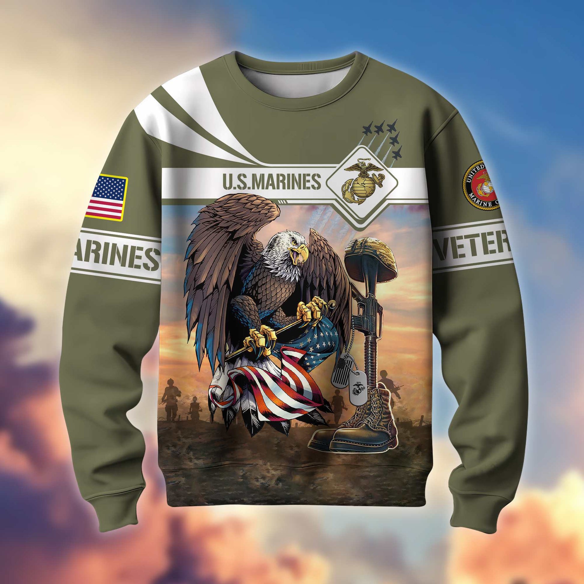 Premium US Veterans Sweatshirt BPVC071013, Gifts For US Veterans