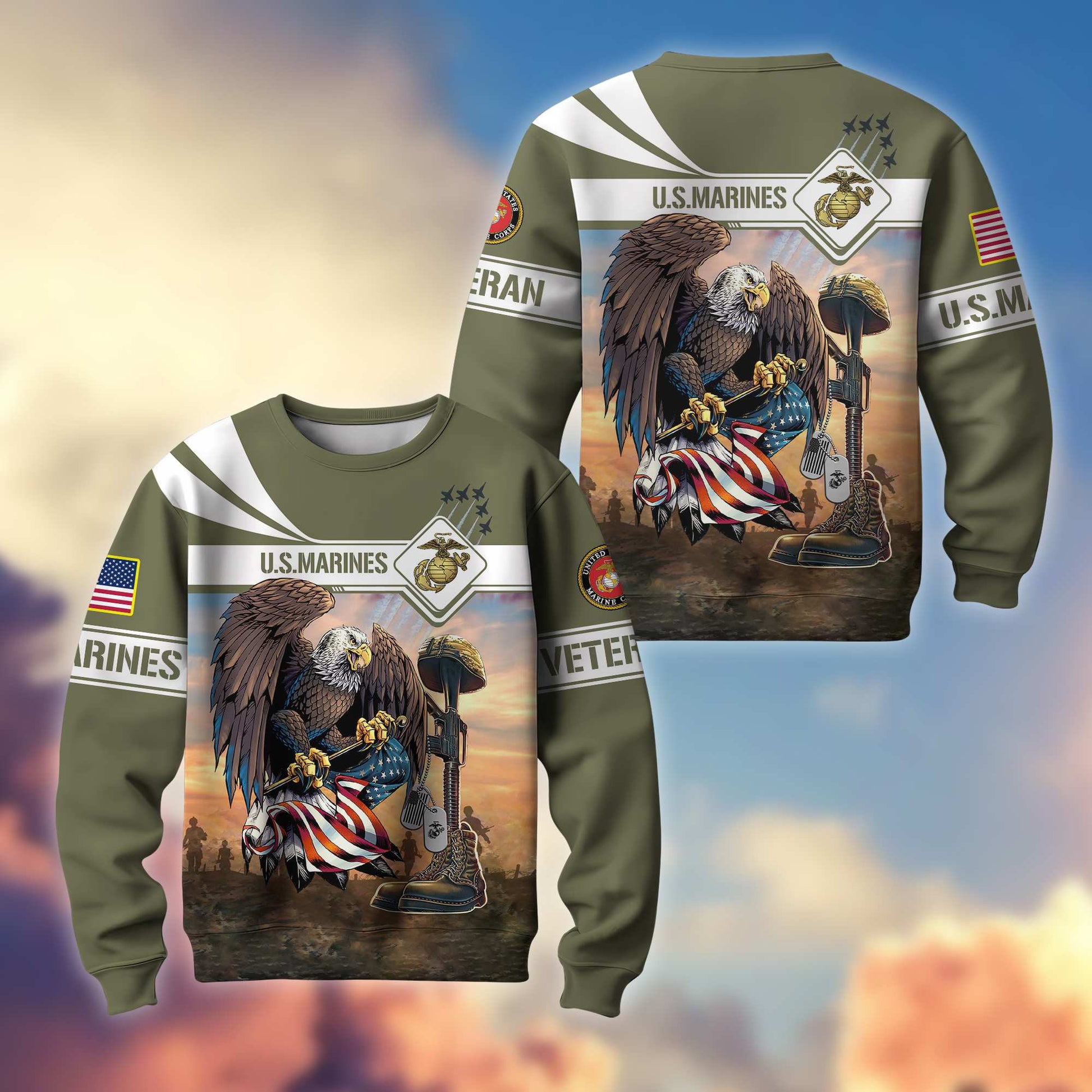 Premium US Veterans Sweatshirt BPVC071013, Gifts For US Veterans