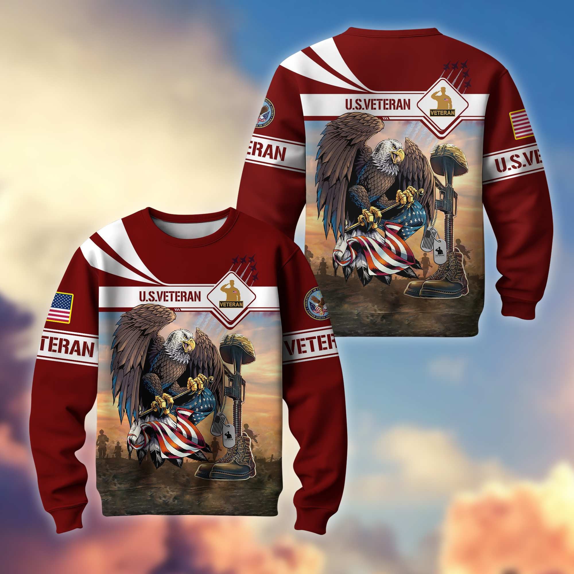 Premium US Veterans Sweatshirt BPVC071013, Gifts For US Veterans