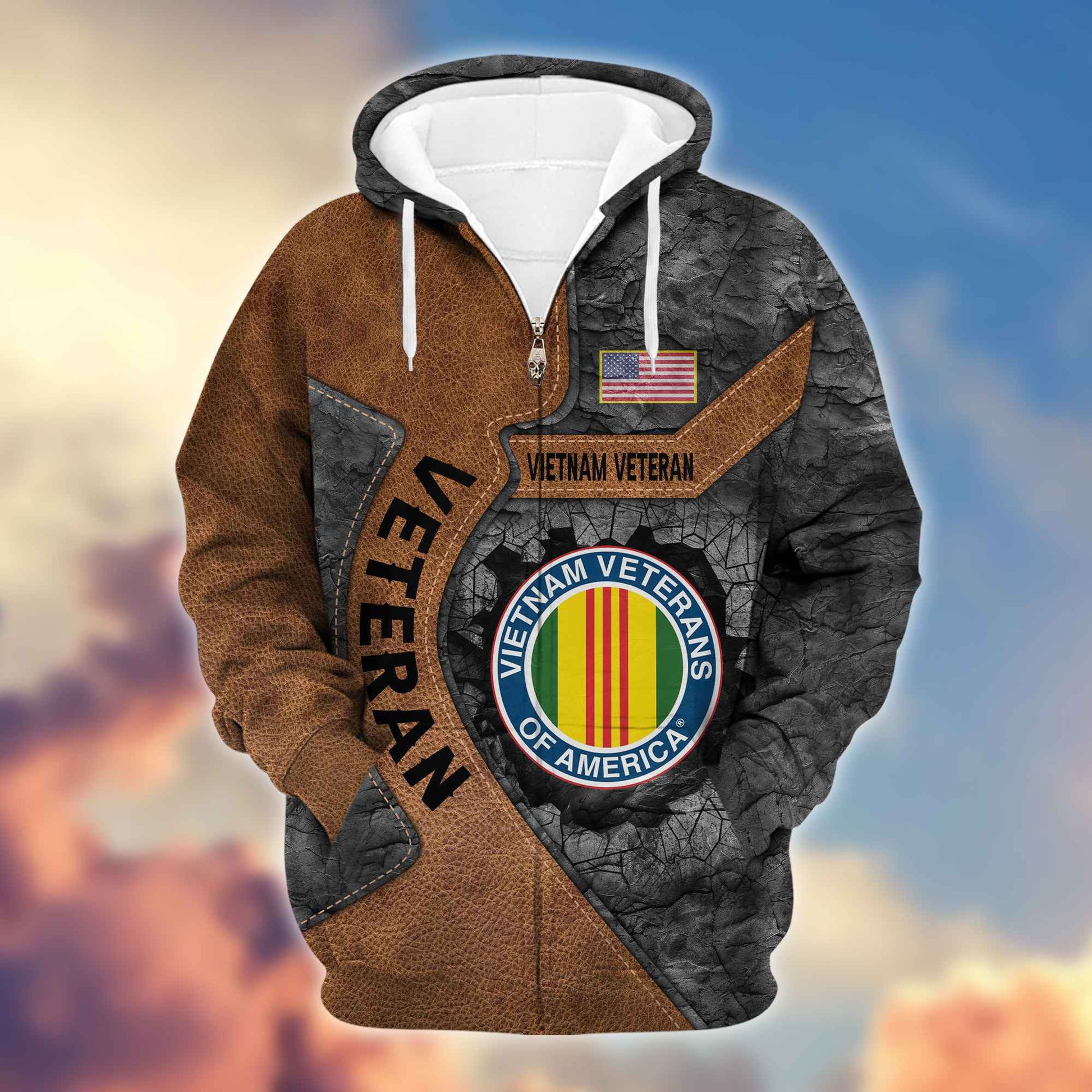 Premium Vietnam Veteran Zip Hoodie VPVC603906, Gifts For Vietnam Veteran