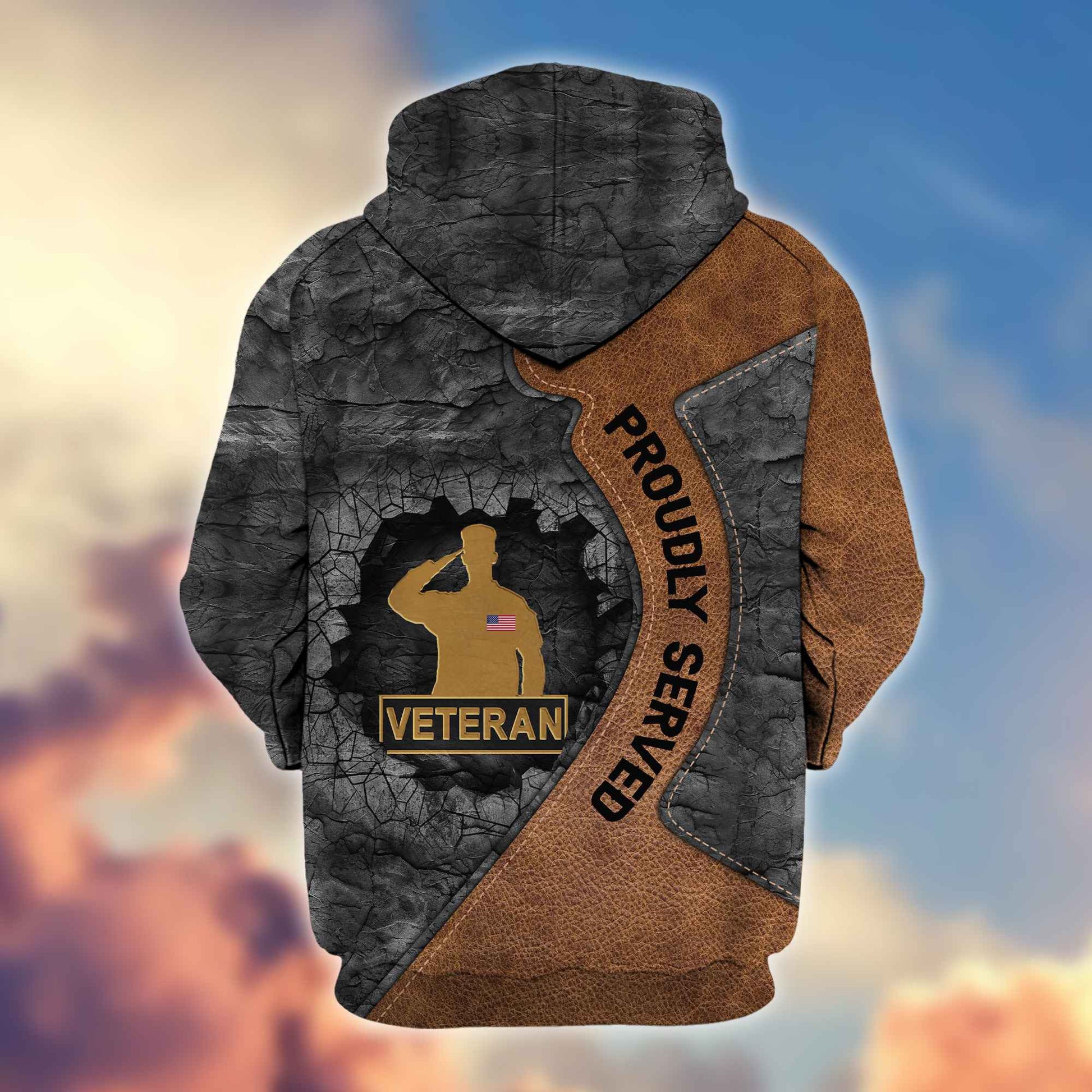 Premium US Veteran Zip Hoodie VPVC603907, Gifts For US Veteran