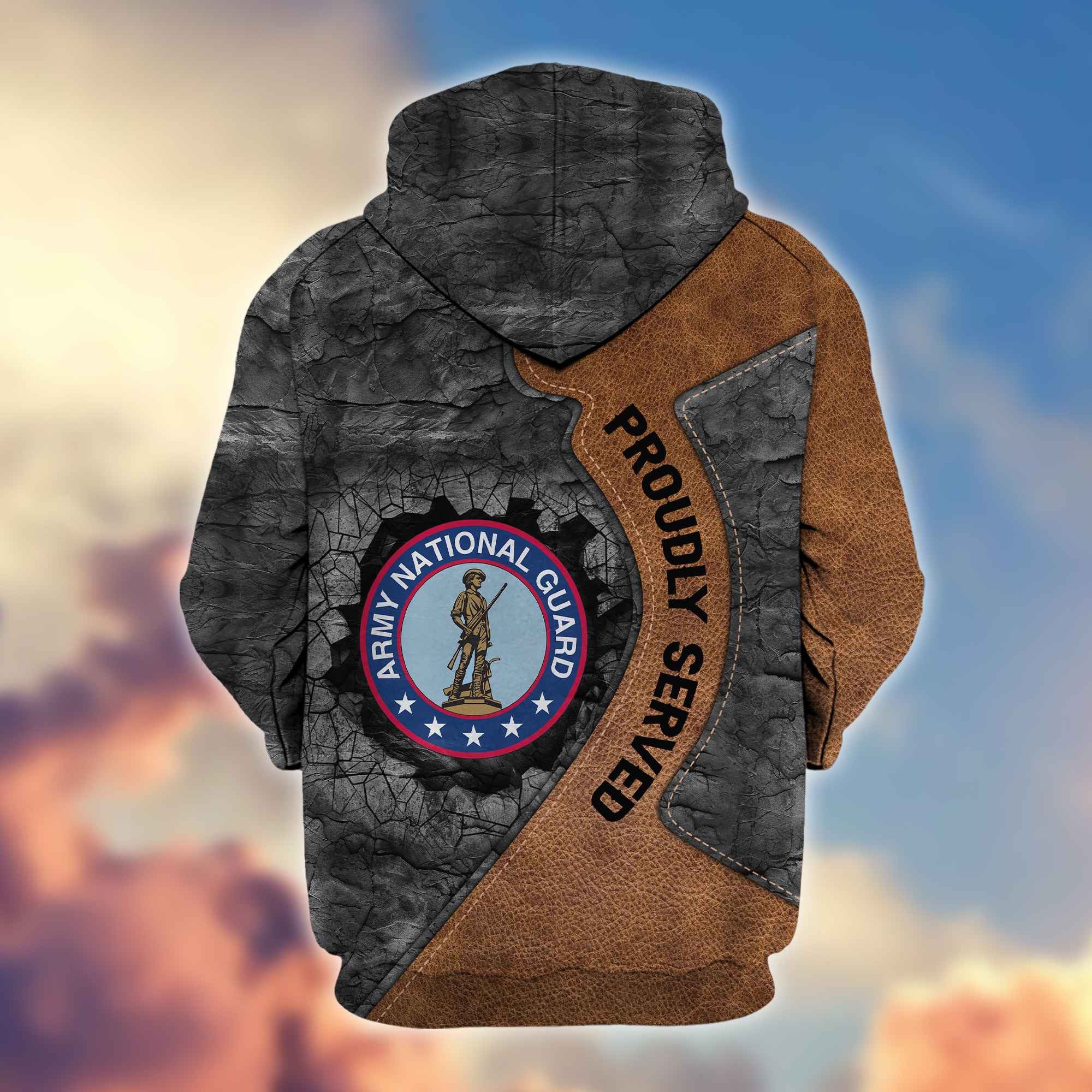 Premium Army National Guard Zip Hoodie VPVC603908, Gifts For Army National Guard Veteran