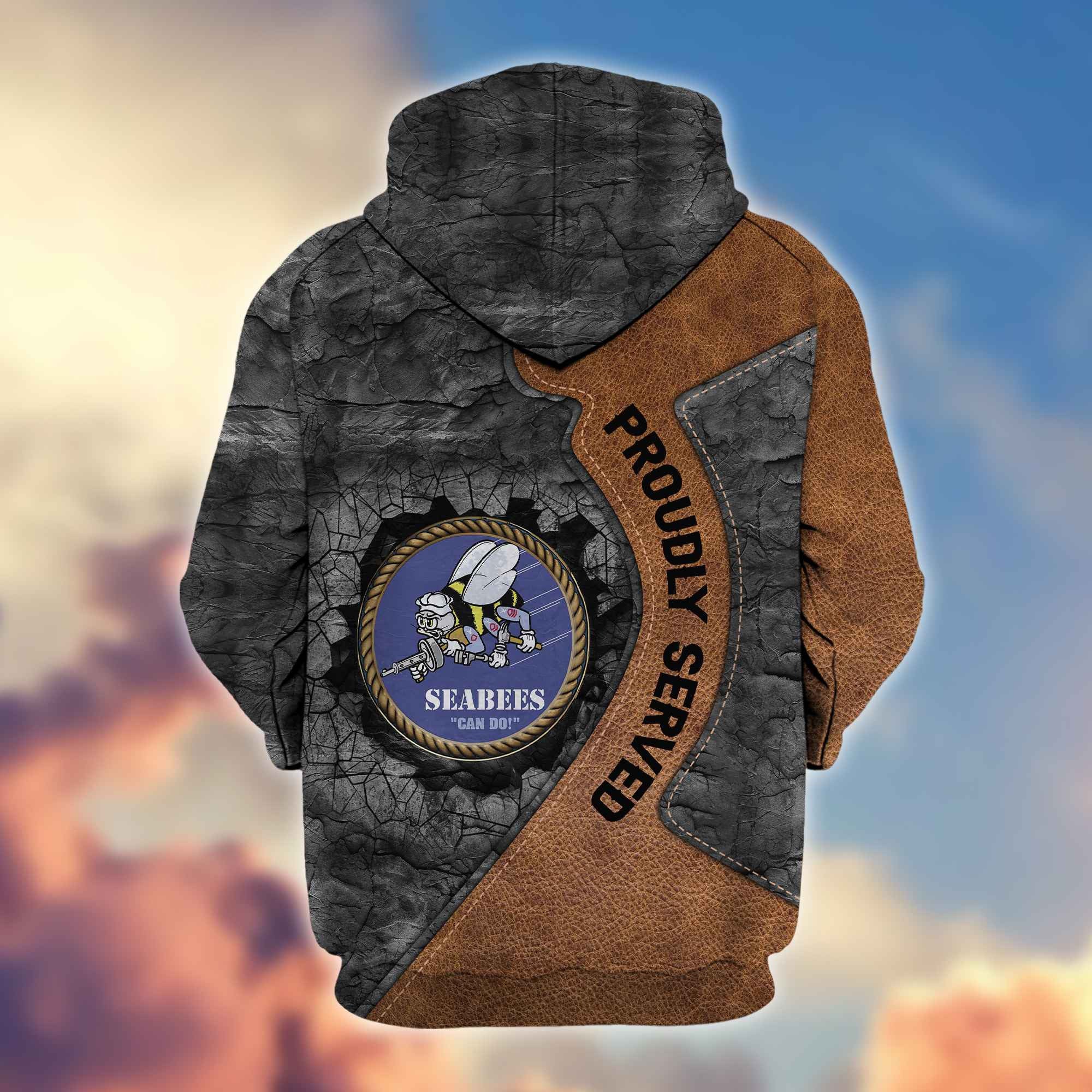 Premium US Seabees Zip Hoodie VPVC603909, Gifts For Seabees Veteran