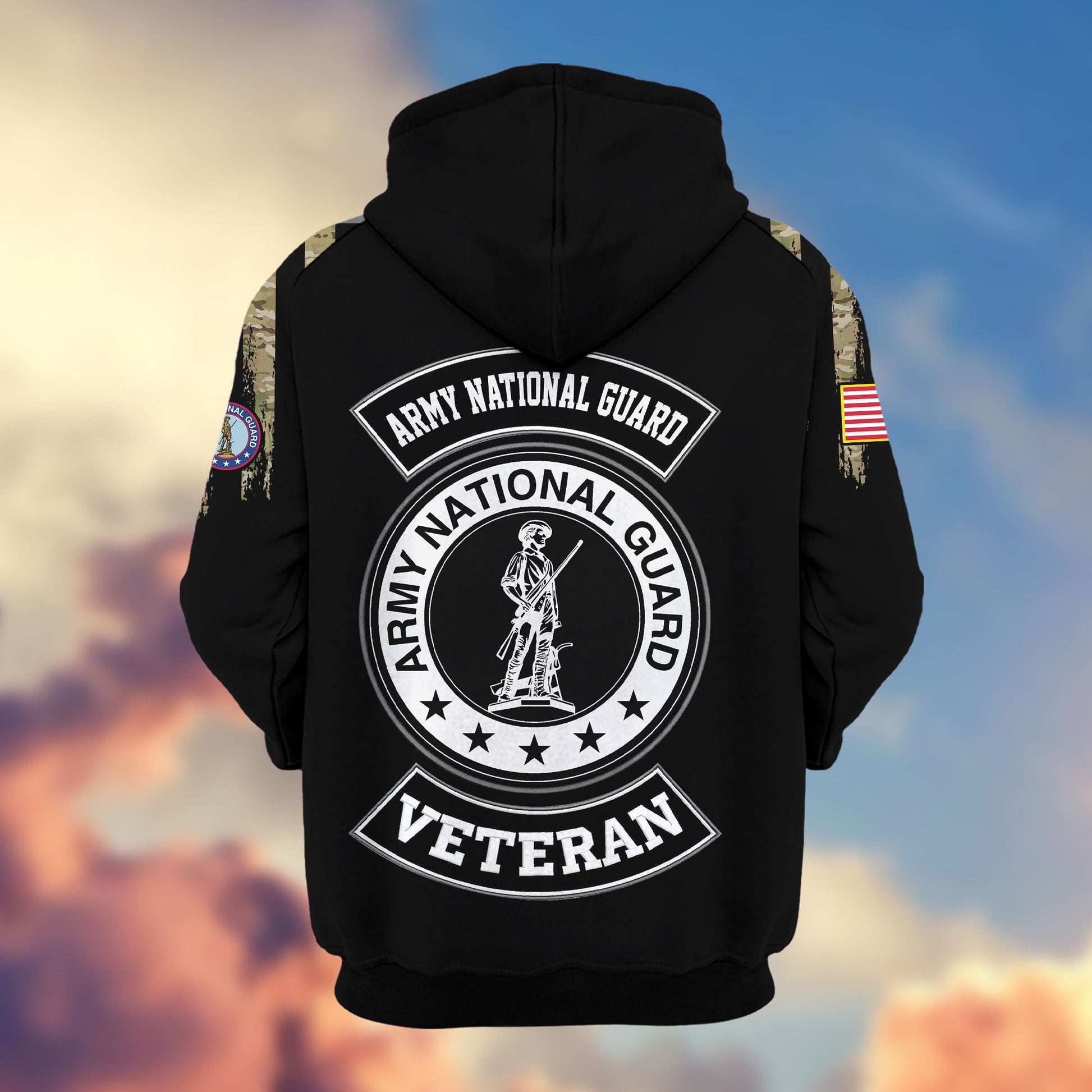 Premium Army National Guard Zip Hoodie VPVC604008, Gifts For Army National Guard Veteran