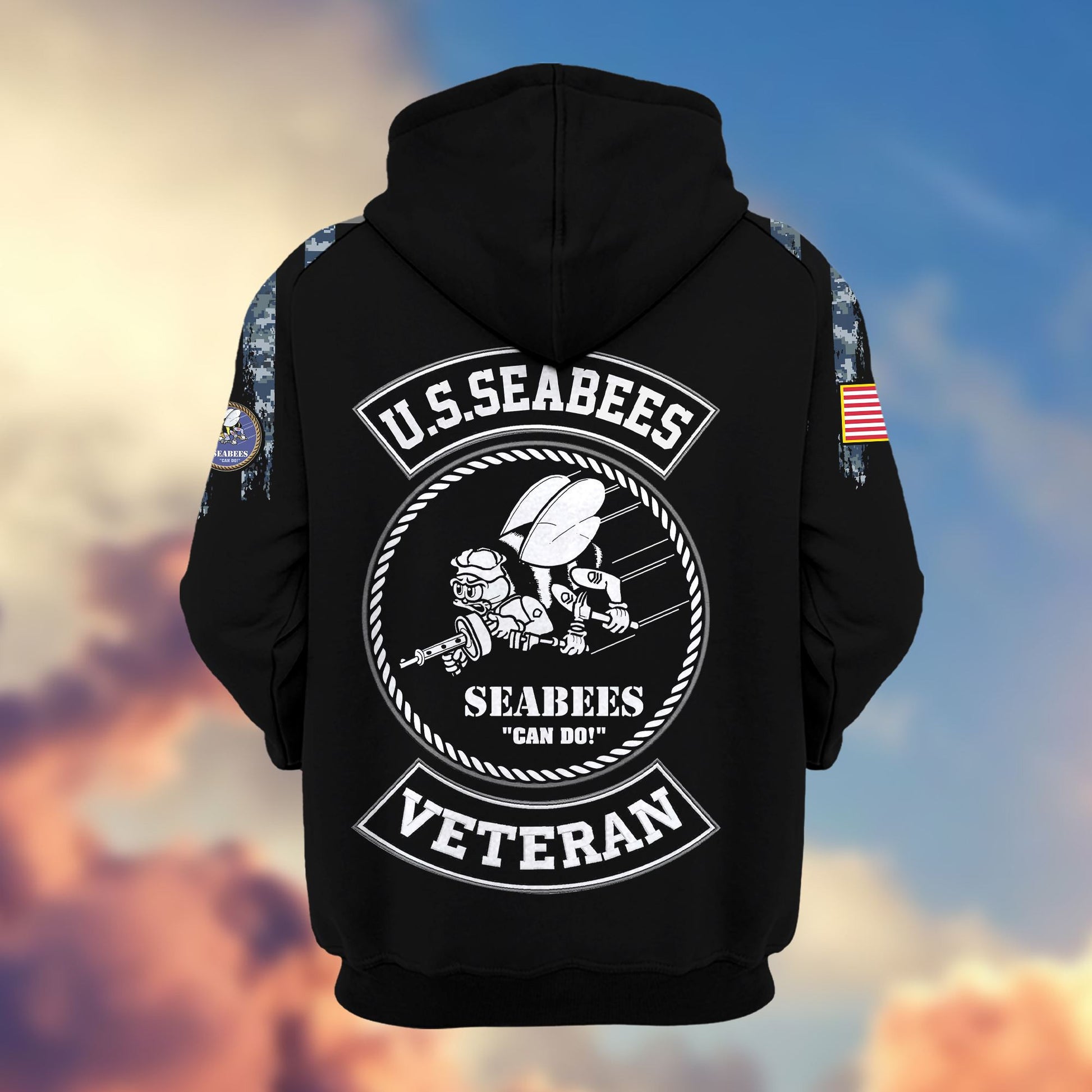Premium US Seabees Zip Hoodie VPVC604009, Gifts For Seabees Veteran