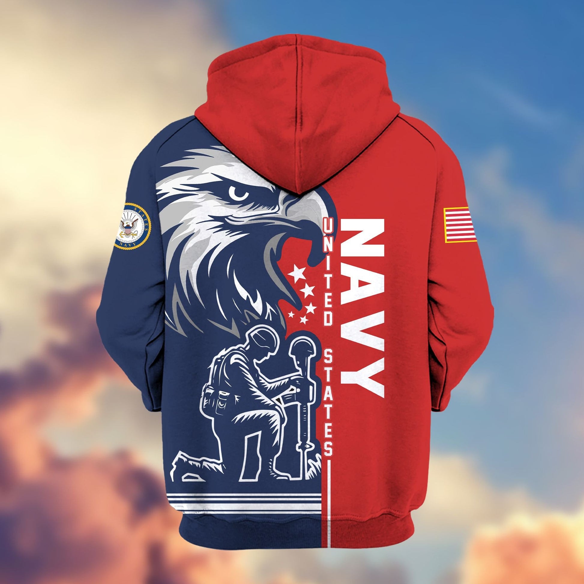 Premium US Navy Veteran Zip Hoodie VPVC604202, Gifts For Navy Veteran