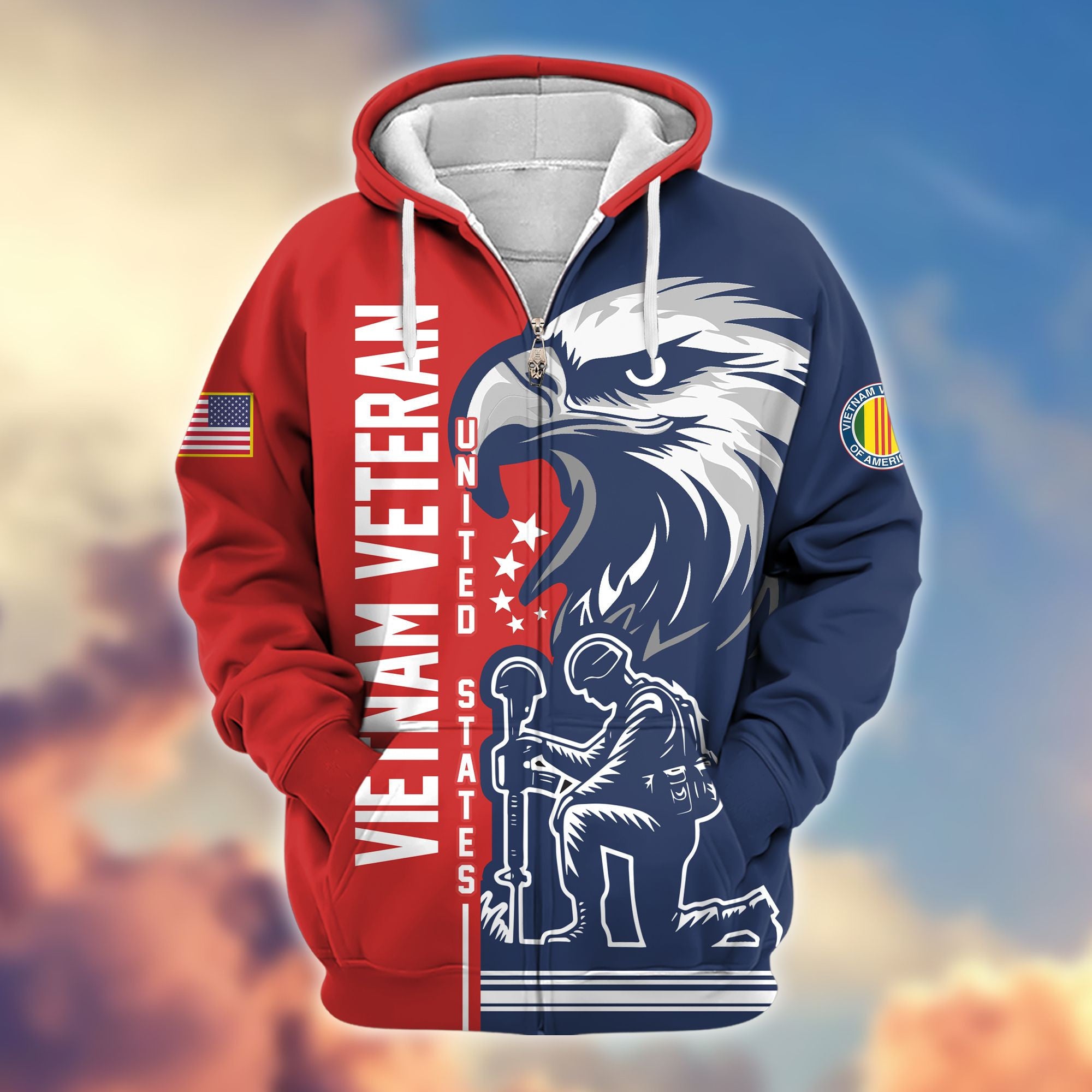 Premium Vietnam Veteran Zip Hoodie VPVC604206, Gifts For Vietnam Veteran