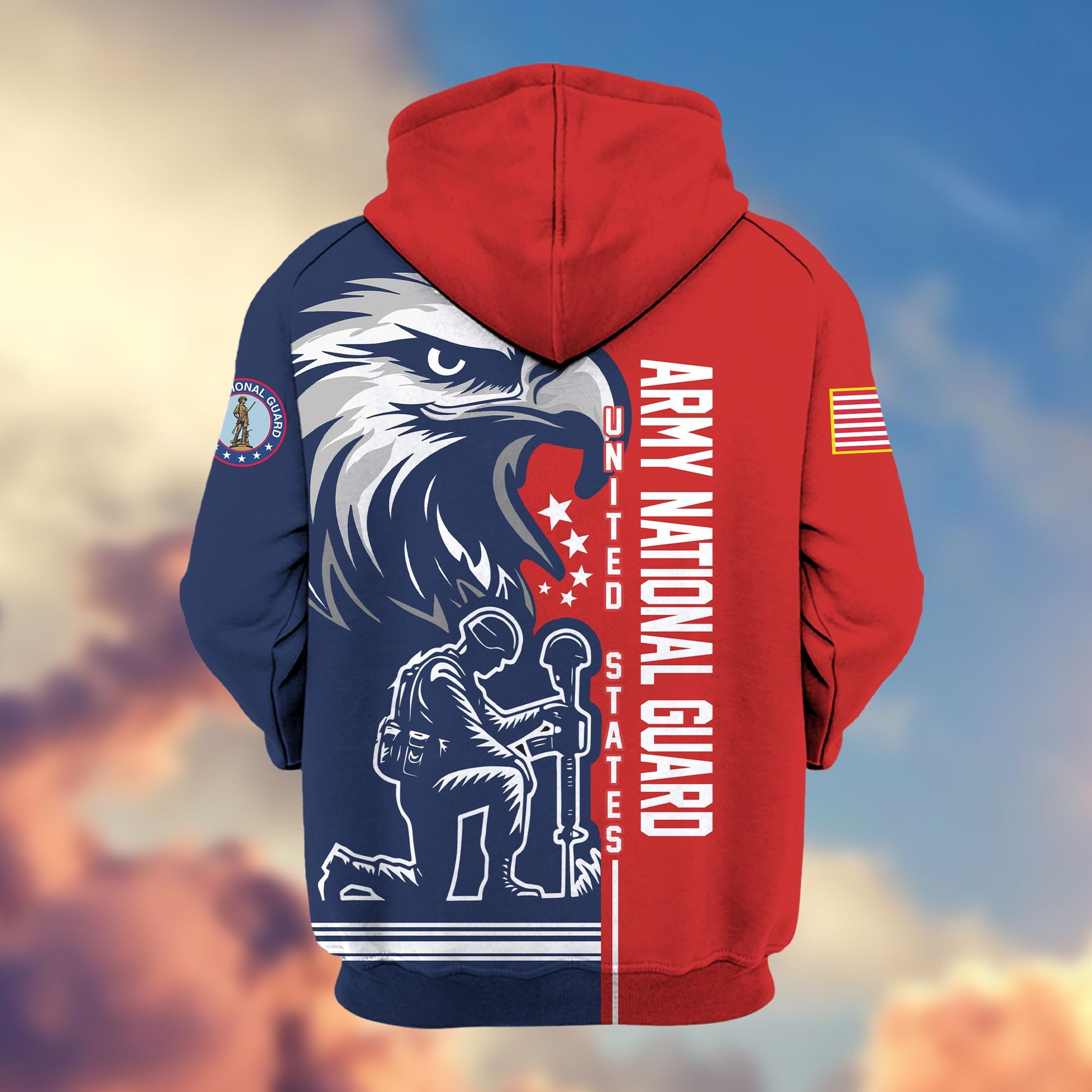 Premium Army National Guard Zip Hoodie VPVC604208, Gifts For Army National Guard Veteran