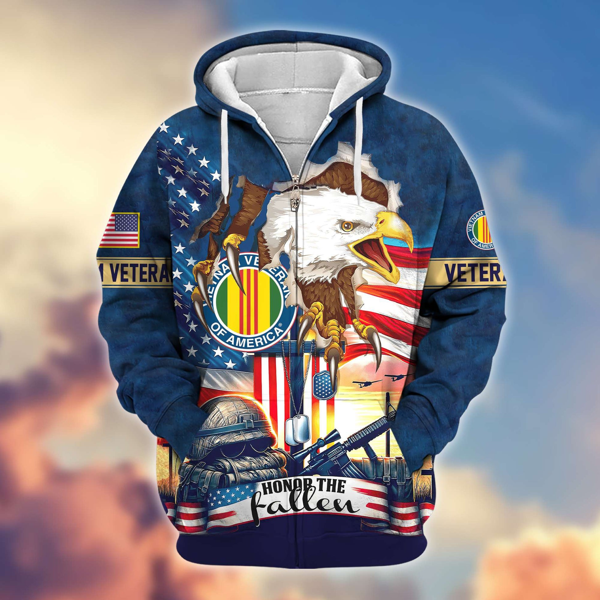Premium Vietnam Veteran Zip Hoodie VPVC604406, Gifts For Vietnam Veteran