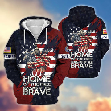 Premium US Seabees Zip Hoodie VPVC604509, Gifts For Seabees Veteran