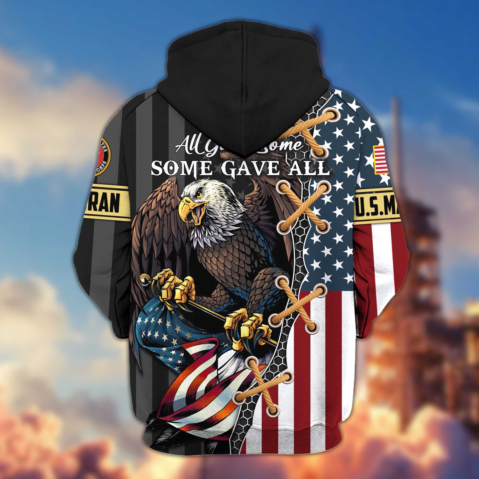 Premium USMC Veteran Zip Hoodie VPVC604703, Gifts For Marine Veteran