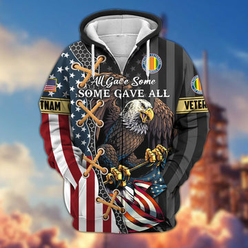Premium Vietnam Veteran Zip Hoodie VPVC604706, Gifts For Vietnam Veteran