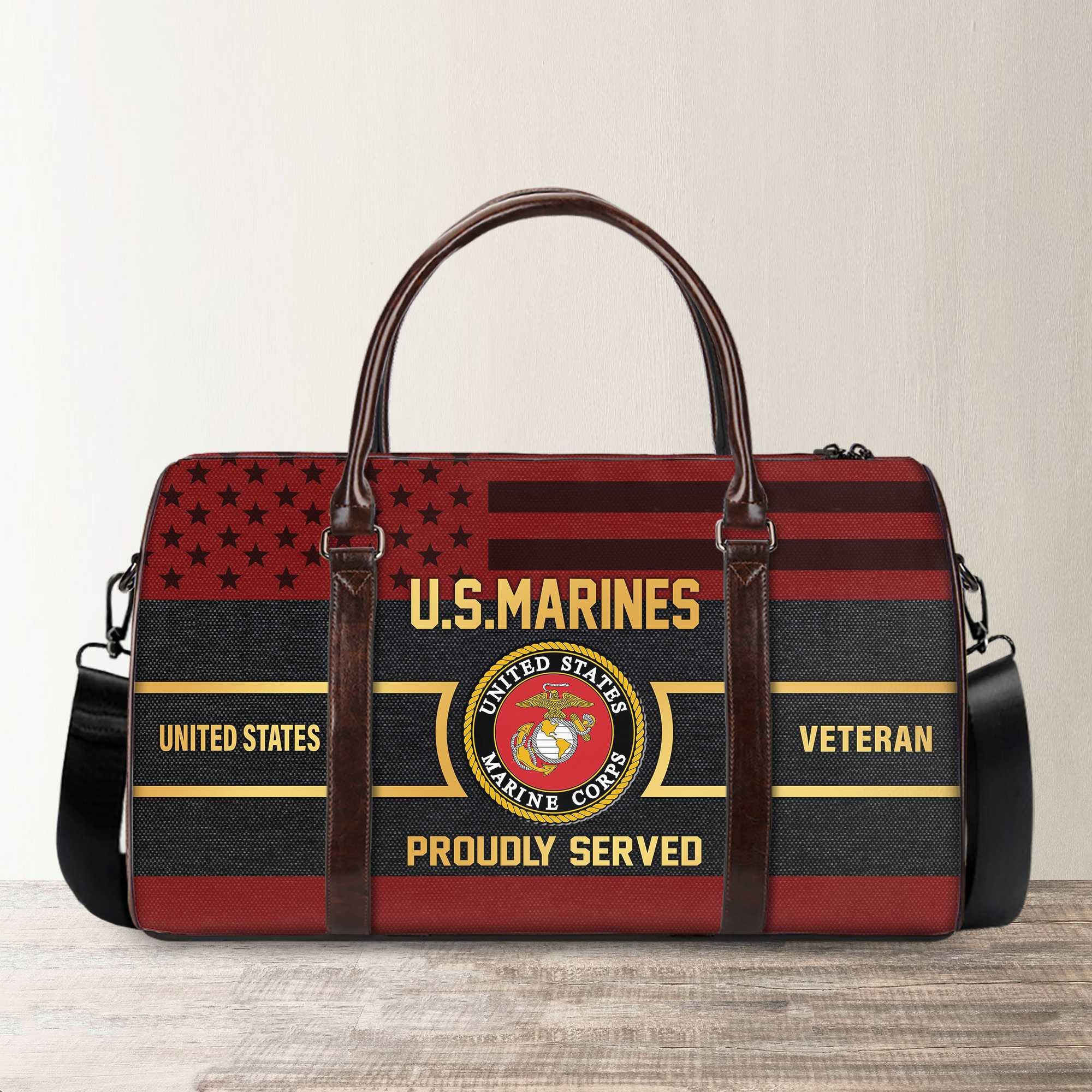 Premium US Veterans Travel Bag, Gifts For Veterans Day BPVC101010