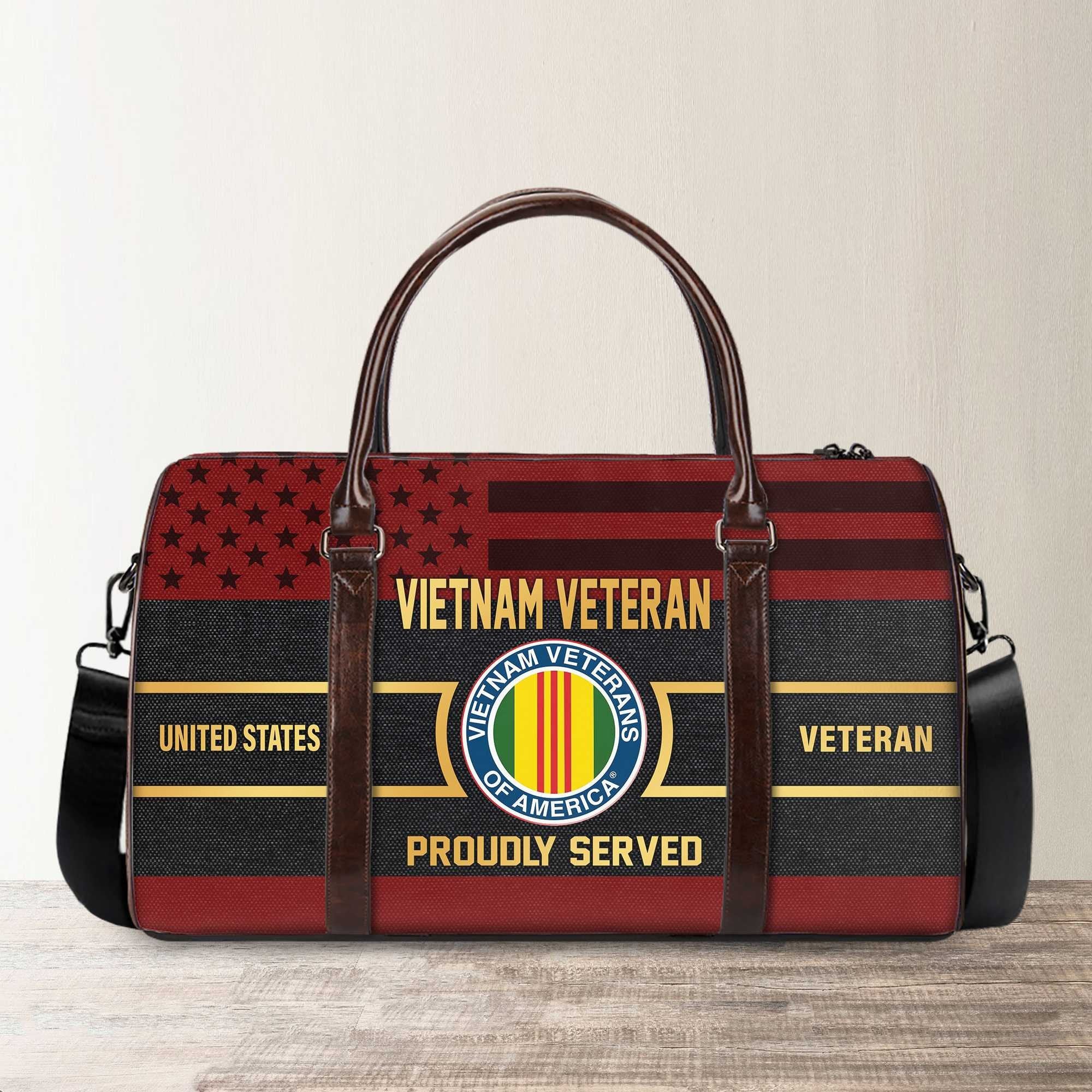 Premium US Veterans Travel Bag, Gifts For Veterans Day BPVC101010