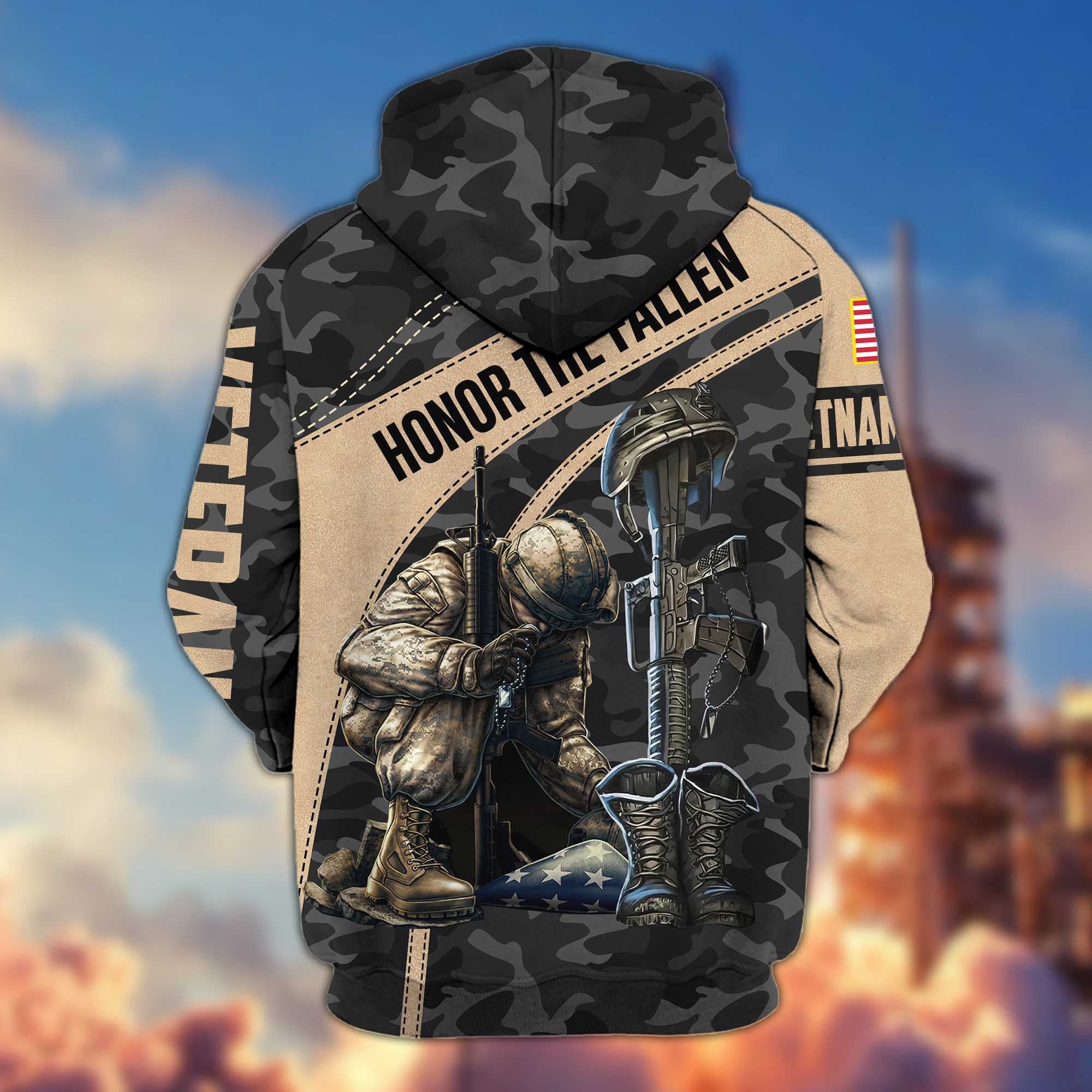 Premium Vietnam Veteran Zip Hoodie VPVC605006, Gifts For Vietnam Veteran