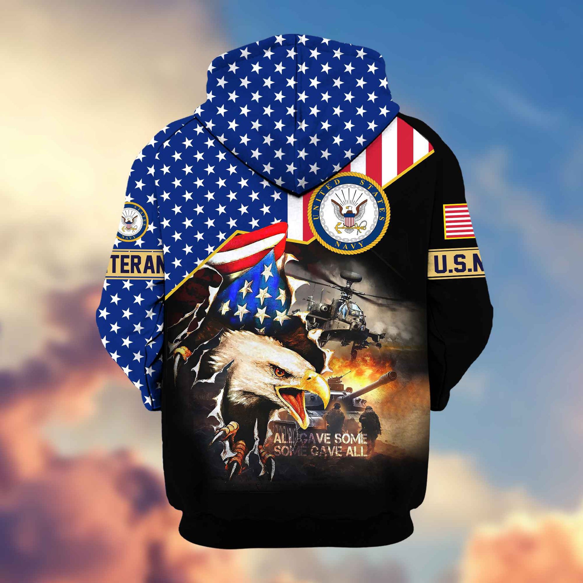 Premium US Navy Veteran Zip Hoodie VPVC604602, Gifts For Navy Veteran