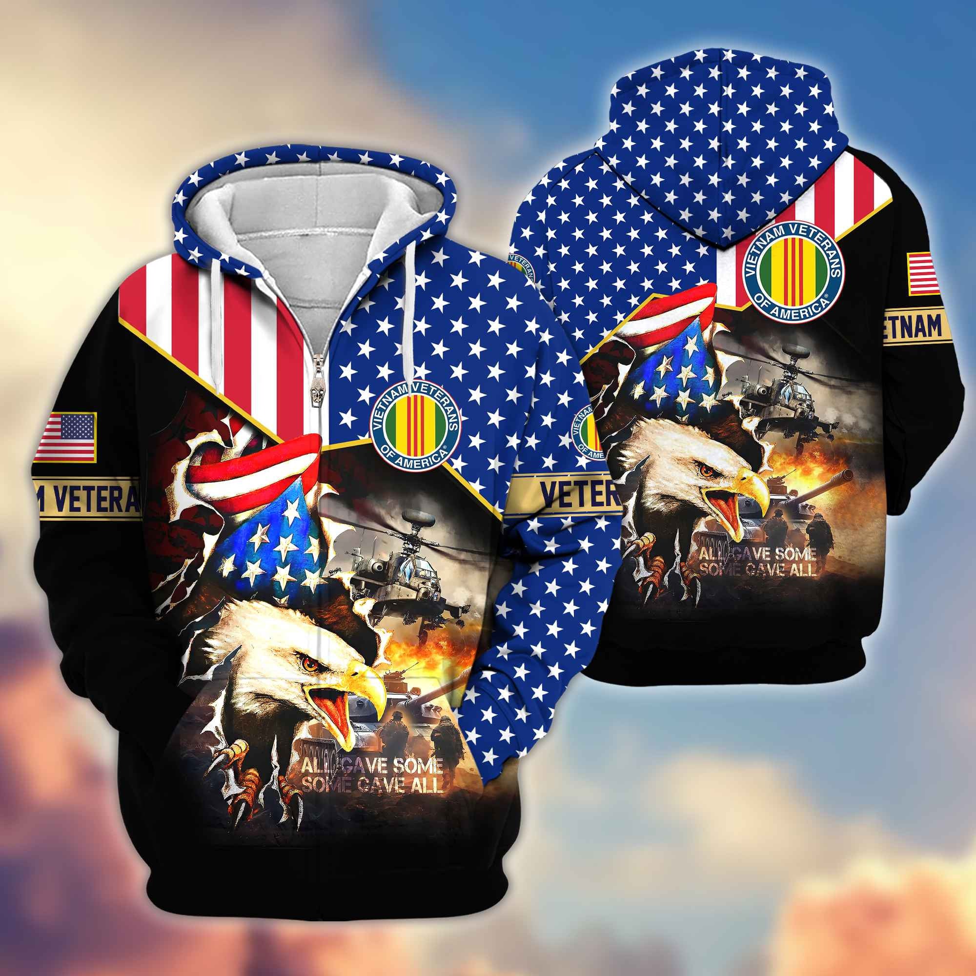 Premium Vietnam Veteran Zip Hoodie VPVC604606, Gifts For Vietnam Veteran