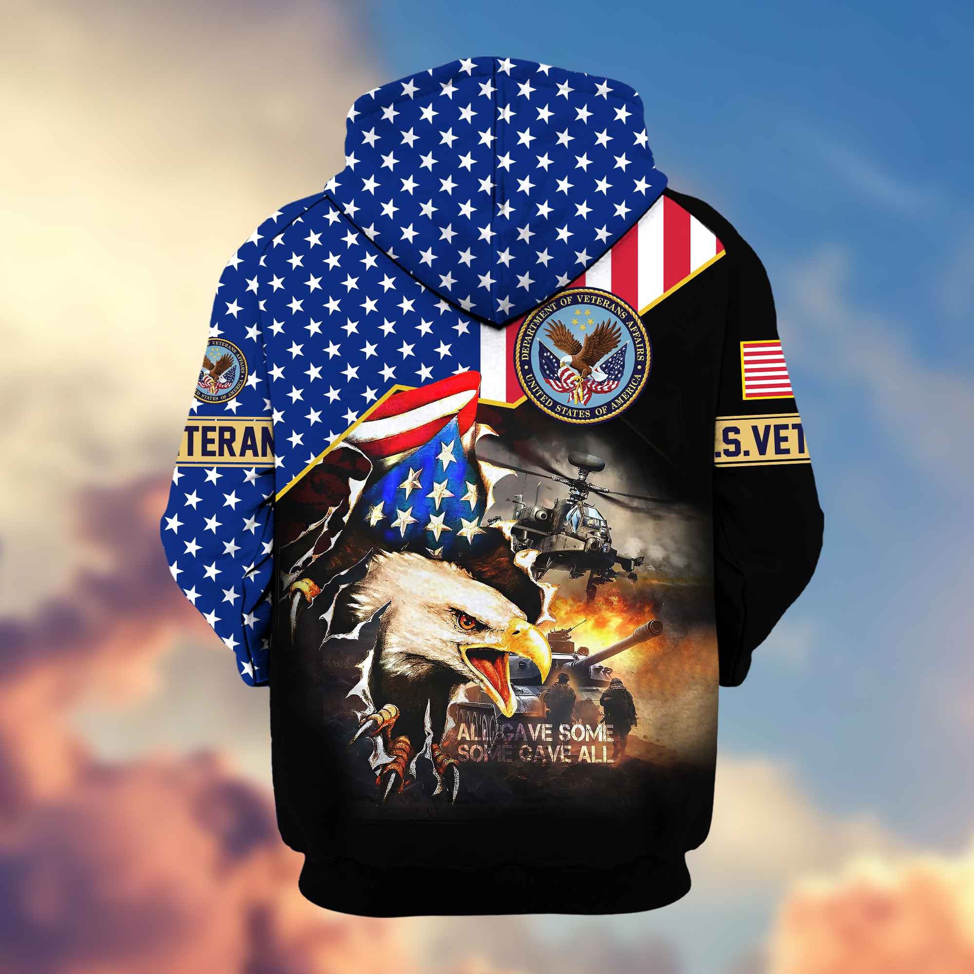 Premium US Veteran Zip Hoodie VPVC604607, Gifts For US Veteran