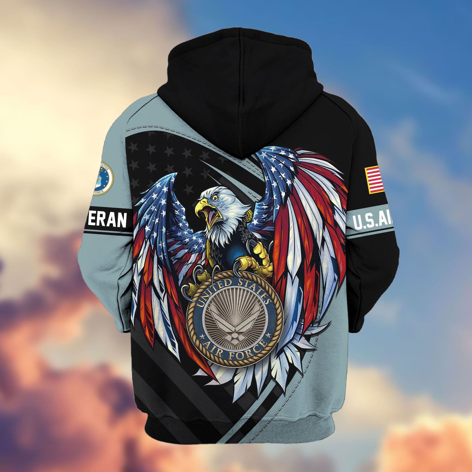 Premium US Veterans Zip Hoodie APHN091011, Gifts For US Veterans, Gifts For Veterans Day