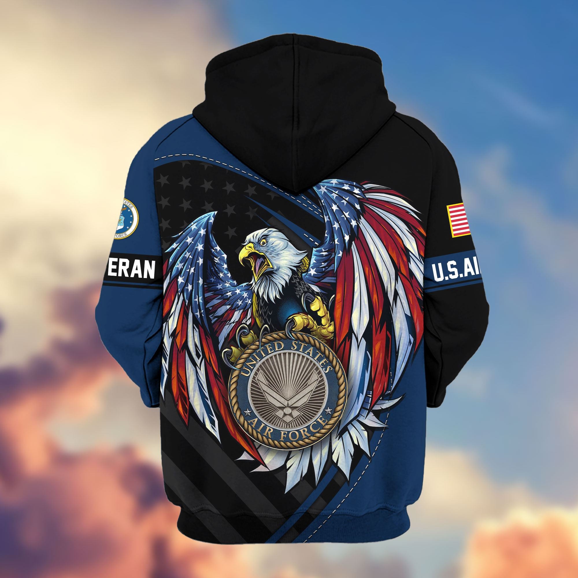 Premium US Veterans Zip Hoodie APHN091011, Gifts For US Veterans, Gifts For Veterans Day