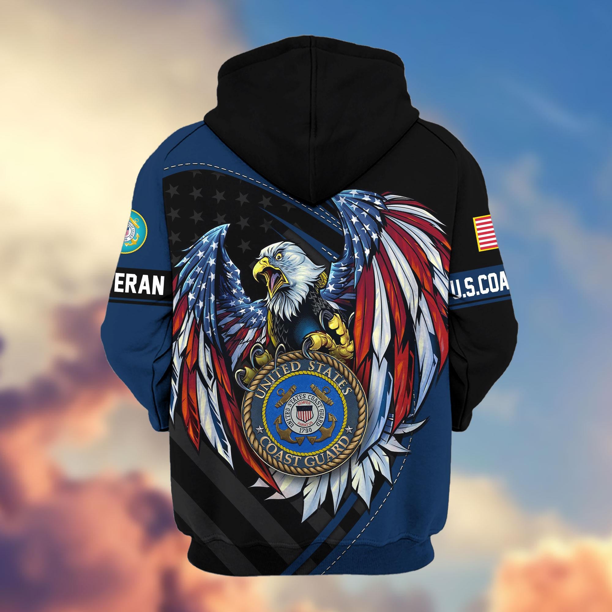 Premium US Veterans Zip Hoodie APHN091011, Gifts For US Veterans, Gifts For Veterans Day