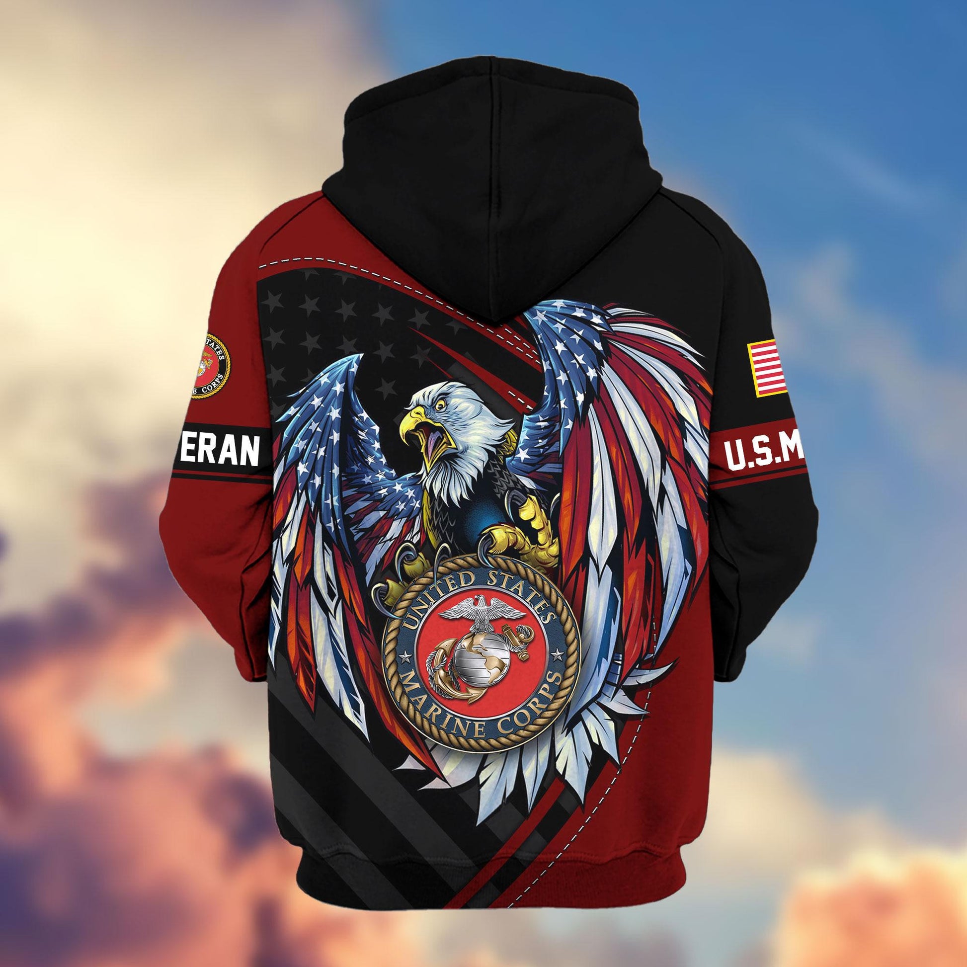 Premium US Veterans Zip Hoodie APHN091011, Gifts For US Veterans, Gifts For Veterans Day