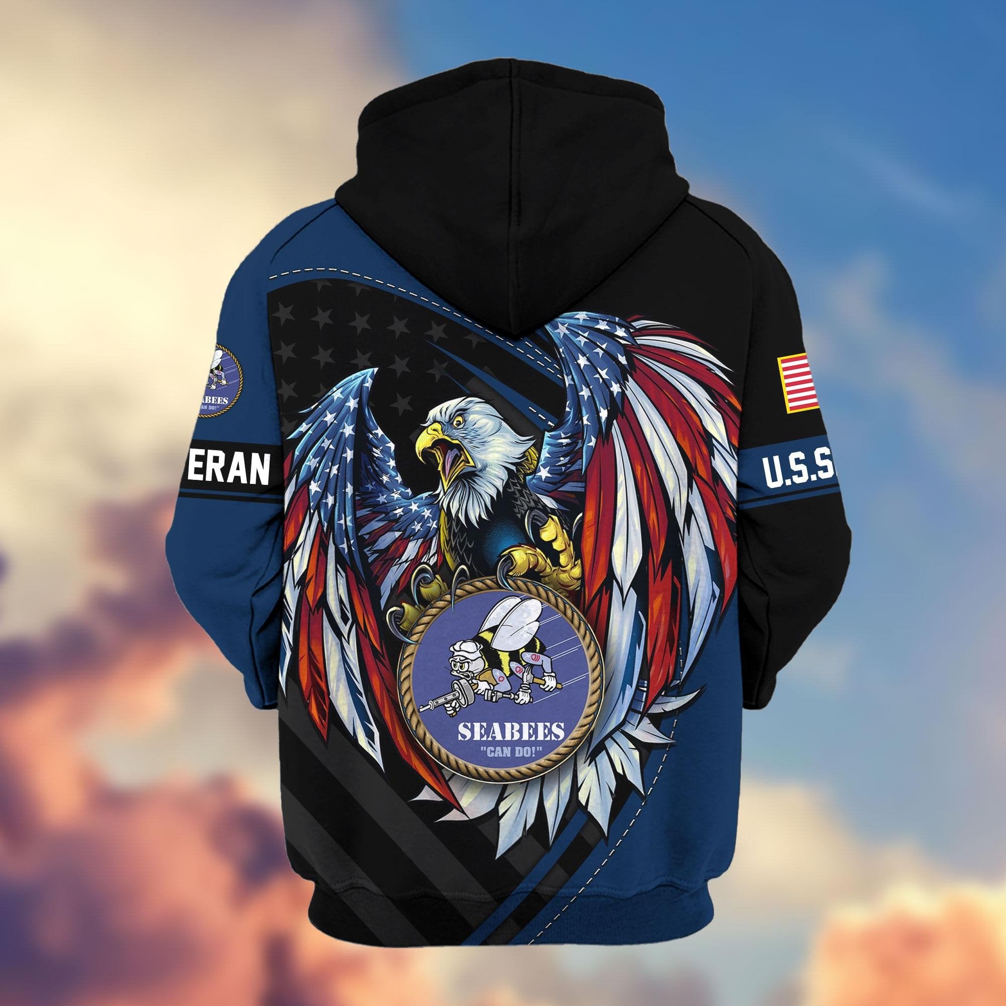 Premium US Veterans Zip Hoodie APHN091011, Gifts For US Veterans, Gifts For Veterans Day