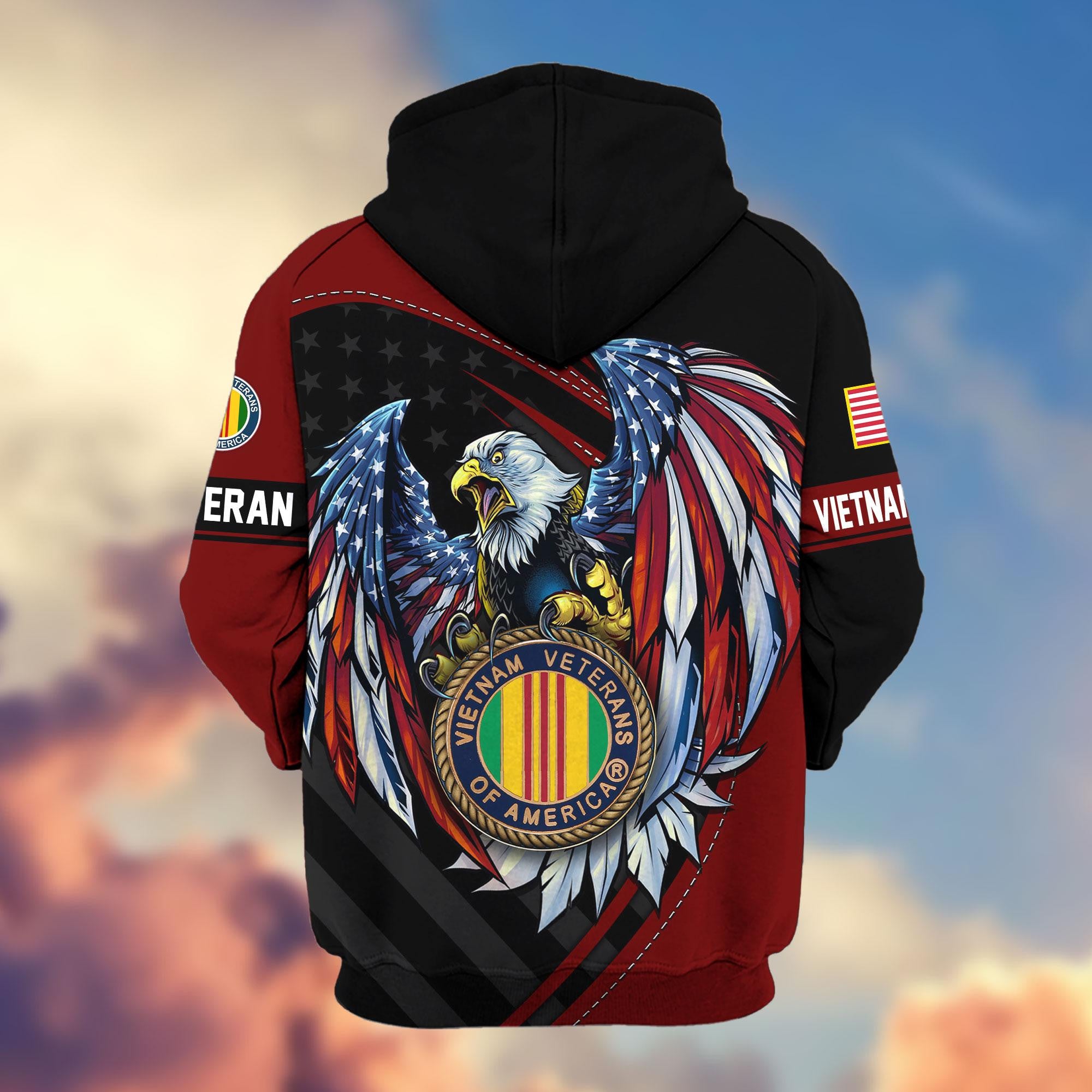 Premium US Veterans Zip Hoodie APHN091011, Gifts For US Veterans, Gifts For Veterans Day