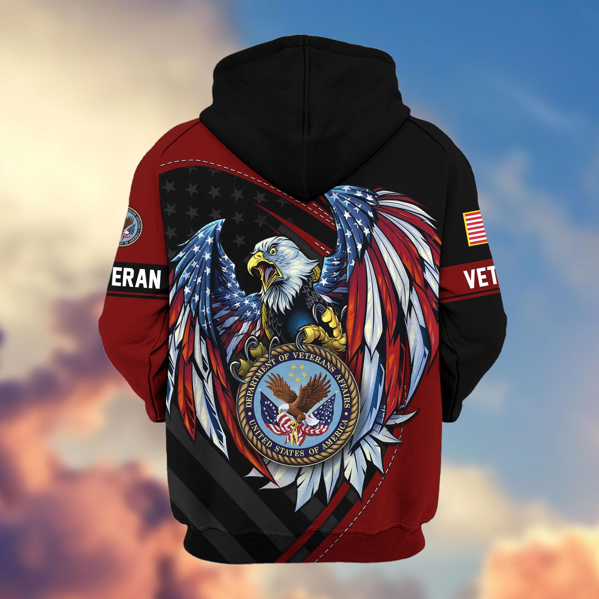 Premium US Veterans Zip Hoodie APHN091011, Gifts For US Veterans, Gifts For Veterans Day