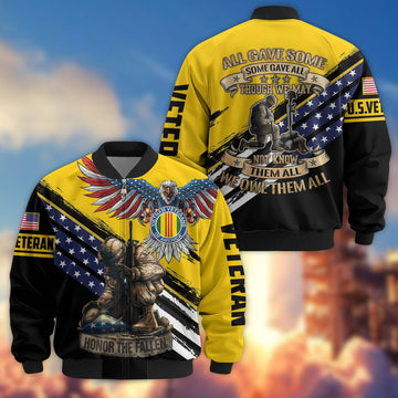 Premium Vietnam Veteran Bomber Jacket VPVC801506, Gifts For Vietnam Veteran