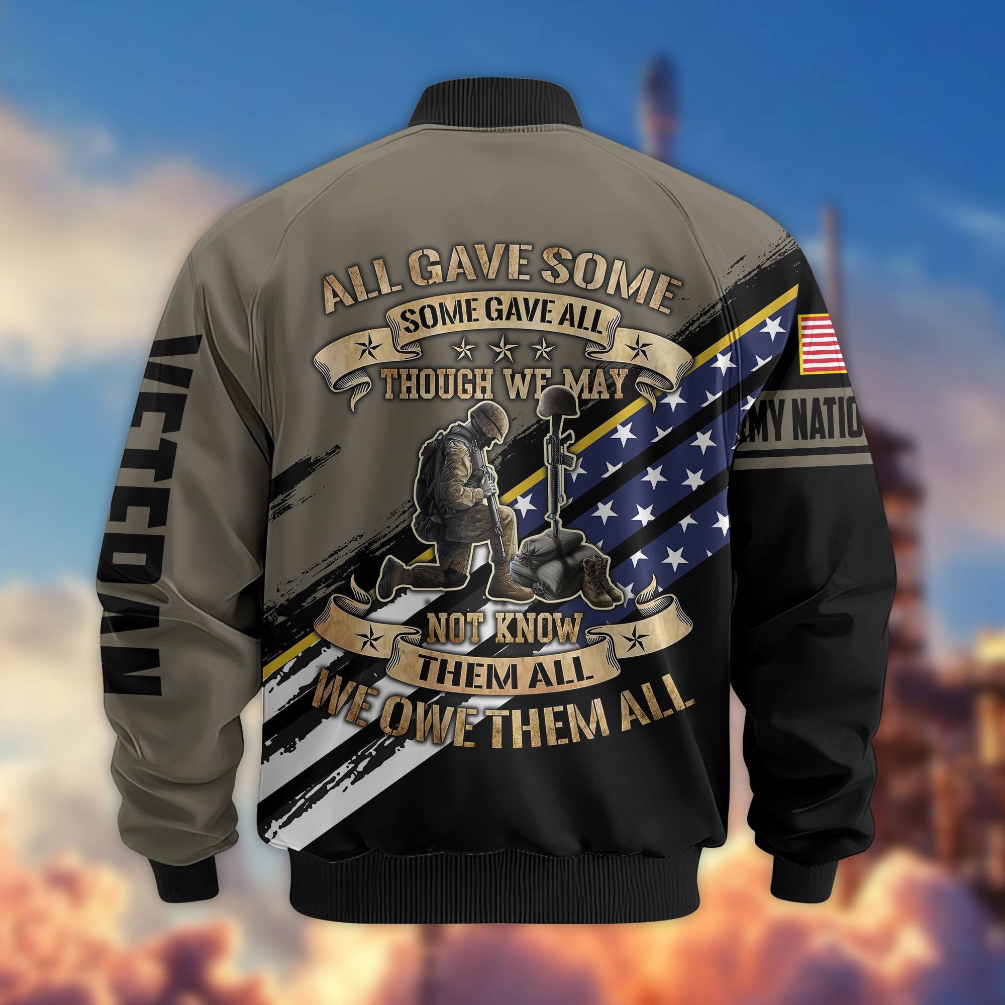 Premium Army National Guard Veteran Bomber Jacket VPVC801508, Gifts For Army National Guard Veteran