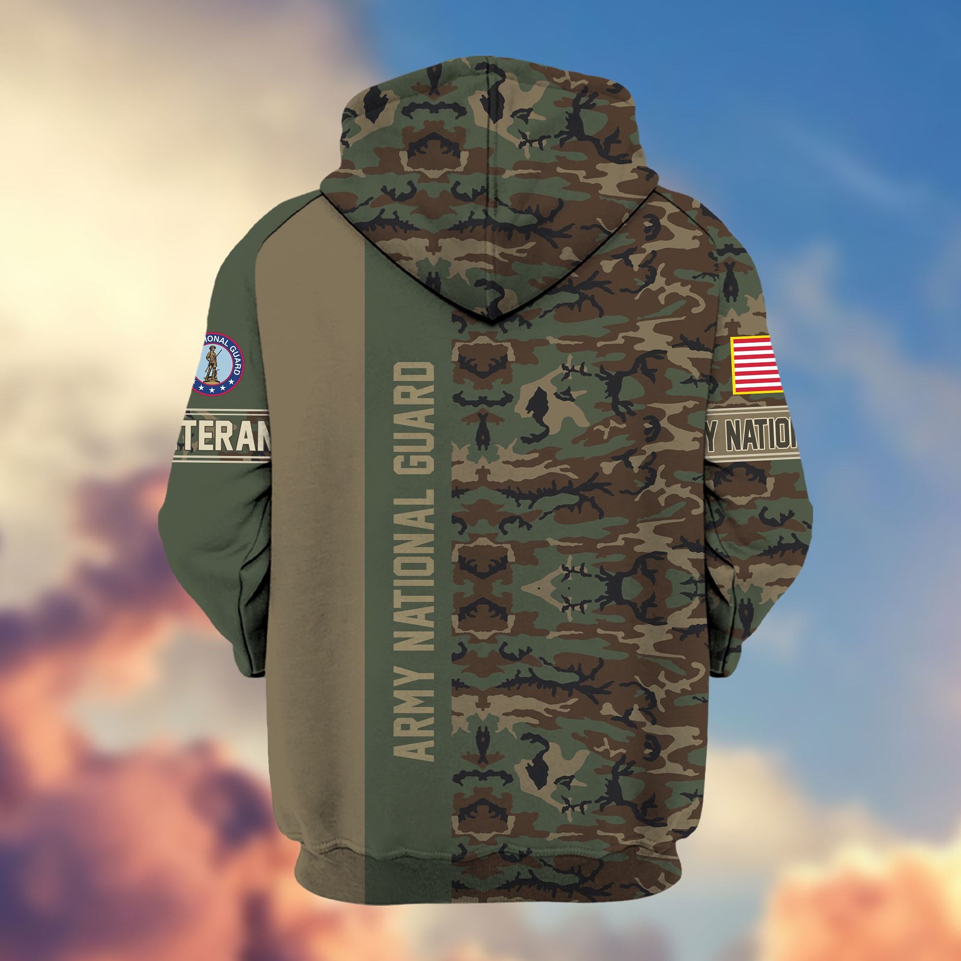 Premium Army National Guard Zip Hoodie VPVC605308, Gifts For Army National Guard Veteran