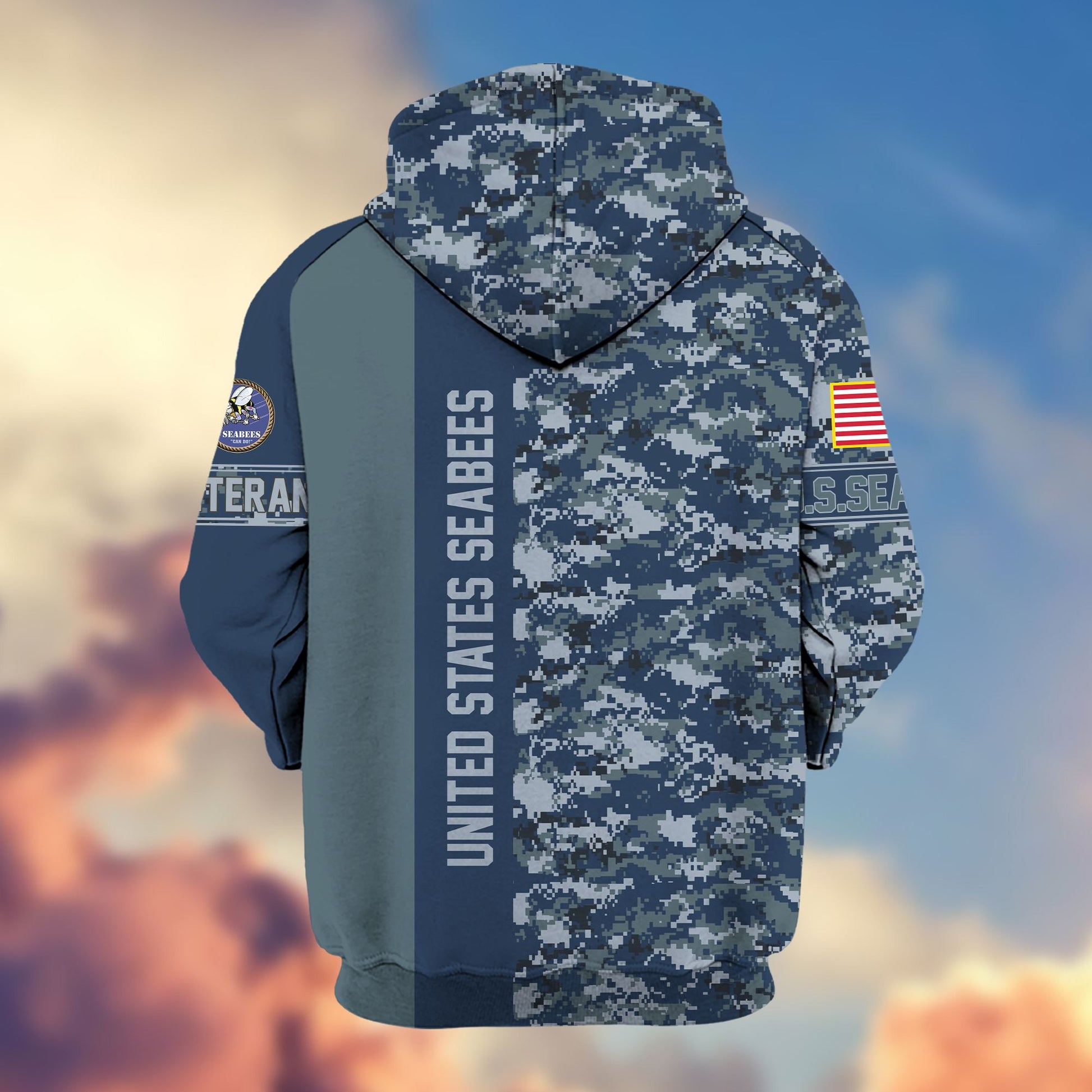 Premium US Seabees Zip Hoodie VPVC605309, Gifts For Seabees Veteran