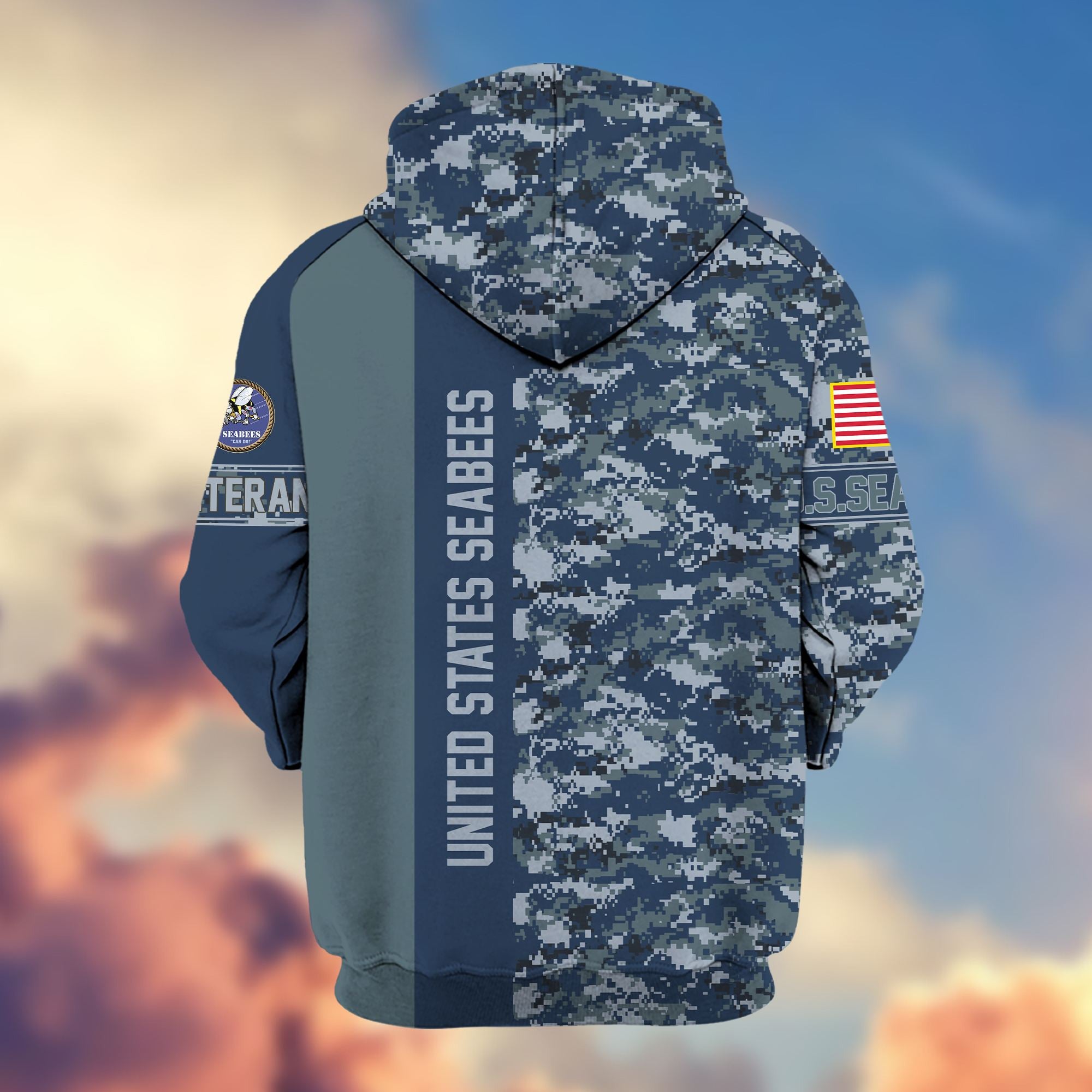 Premium US Seabees Zip Hoodie VPVC605309, Gifts For Seabees Veteran