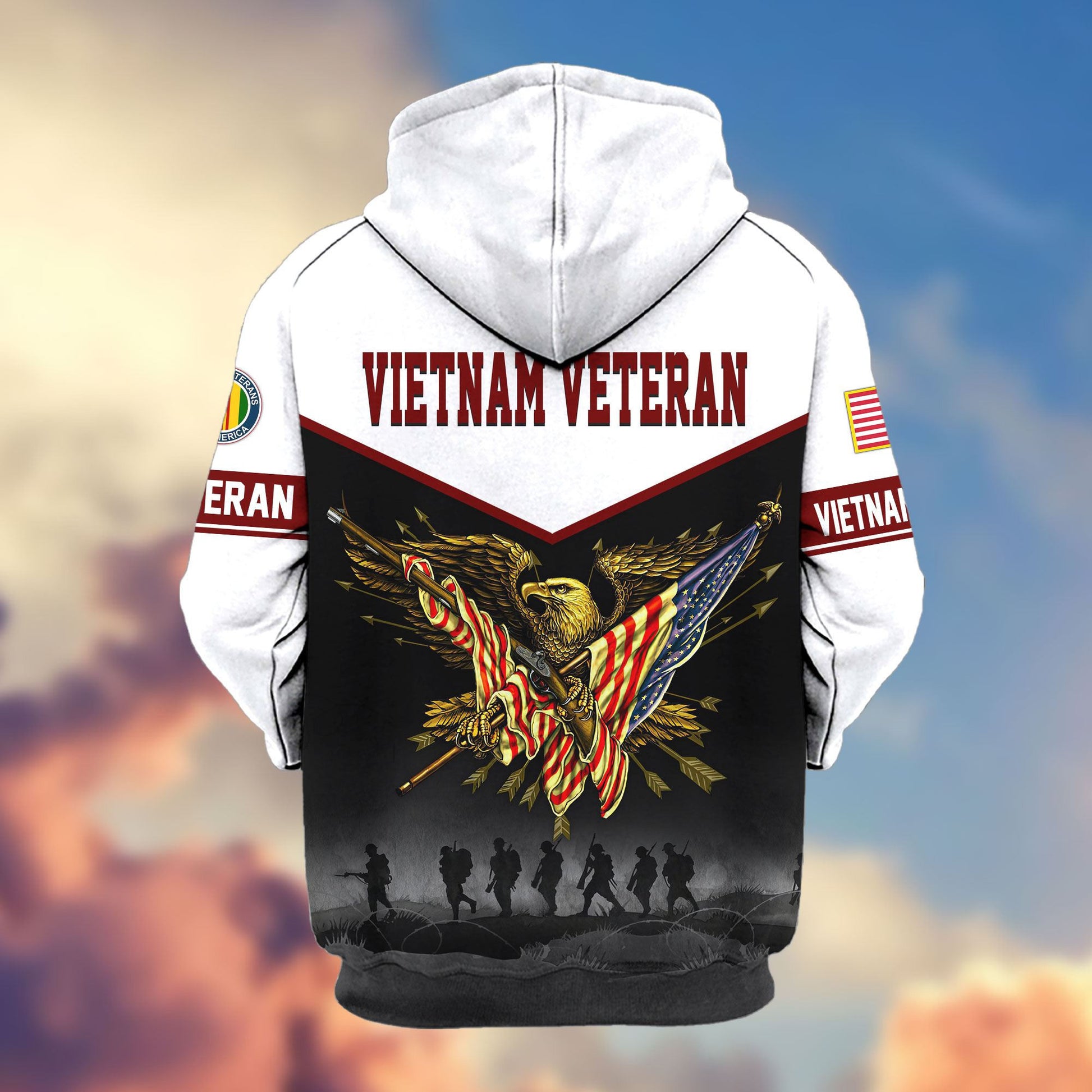 Premium US Veterans Zip Hoodie APHN091013, Gifts For US Veterans, Gifts For Veterans Day