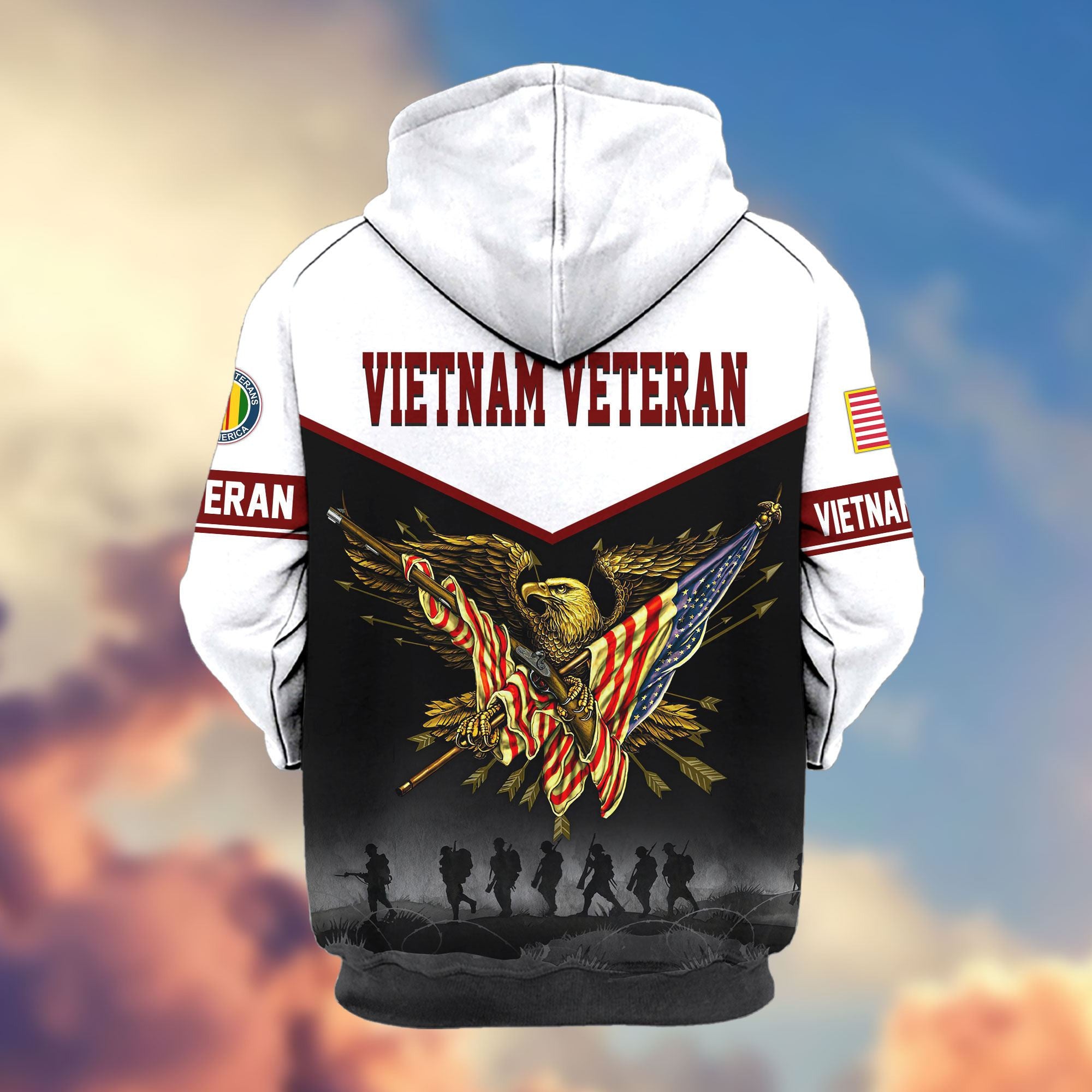 Premium US Veterans Zip Hoodie APHN091013, Gifts For US Veterans, Gifts For Veterans Day
